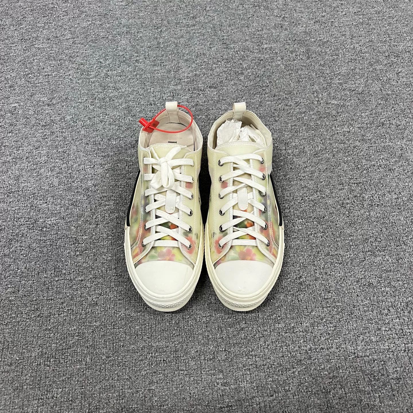 Dior Dior B23 Floral Low-Top Sneakers Size US 9 / EU 42 - 3 Thumbnail