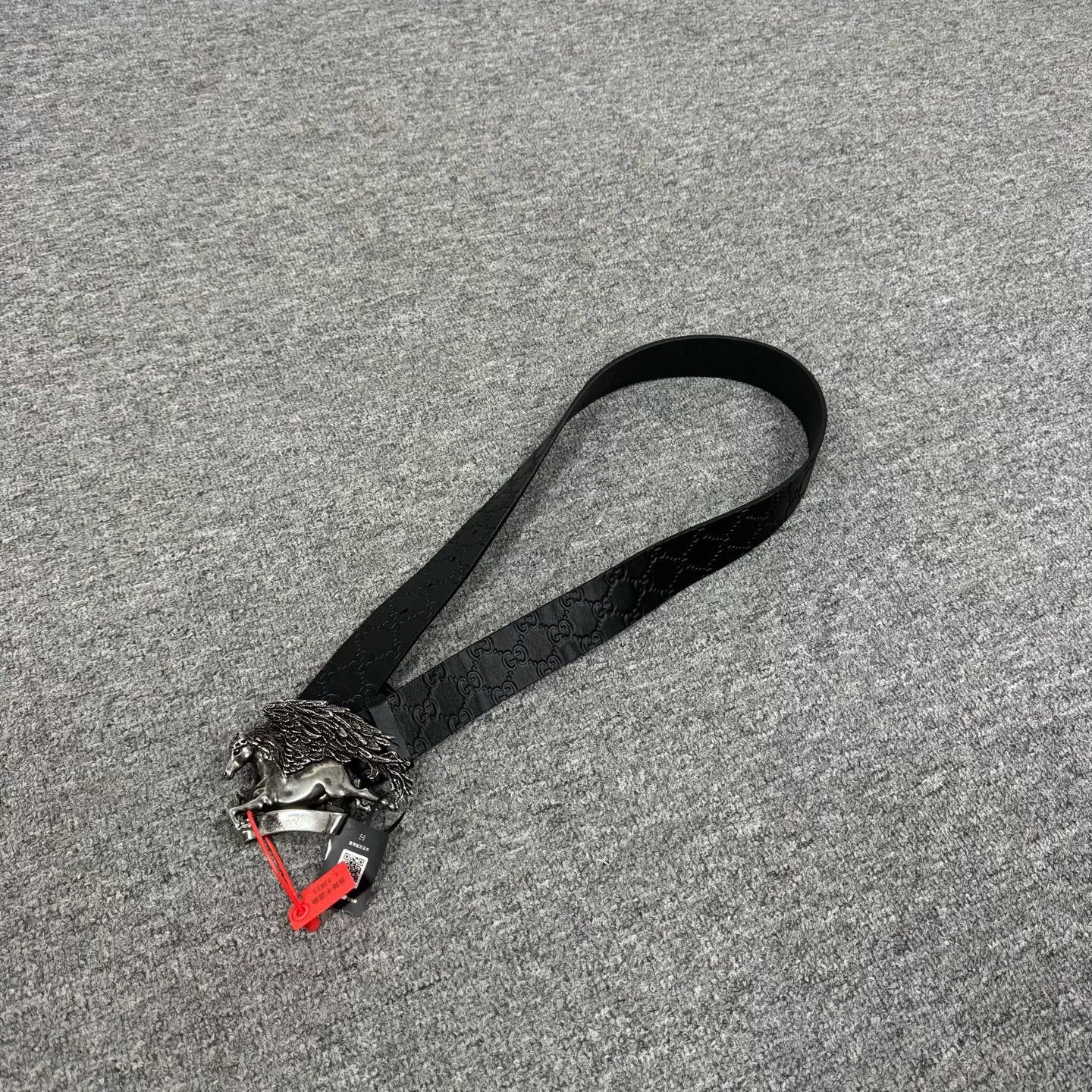 Gucci Gucci Pegasus Double G Embossed Belt Size ONE SIZE - 3 Thumbnail