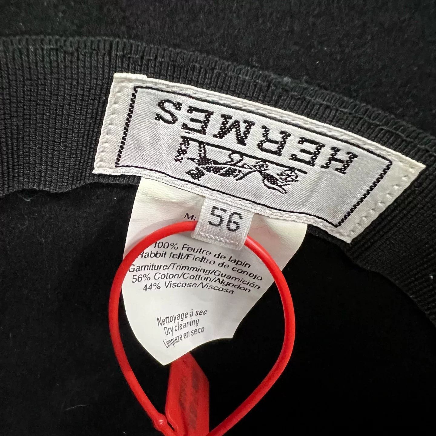 Hermes Hermes Rabbit Fur Top Hat Size 56 Size ONE SIZE - 5 Thumbnail