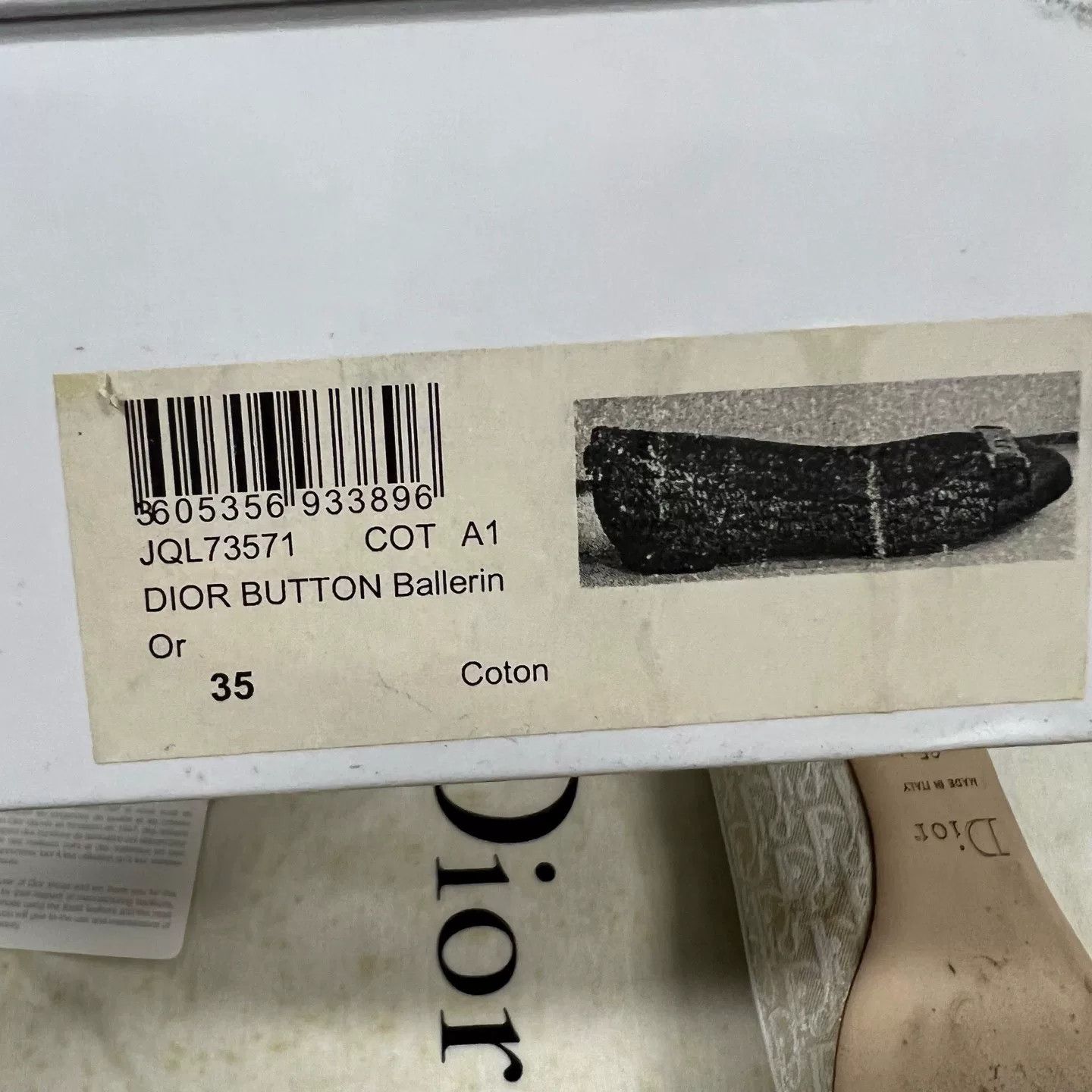Dior Dior Monogram Flat Shoes Size US 4 / IT 34 - 8 Thumbnail