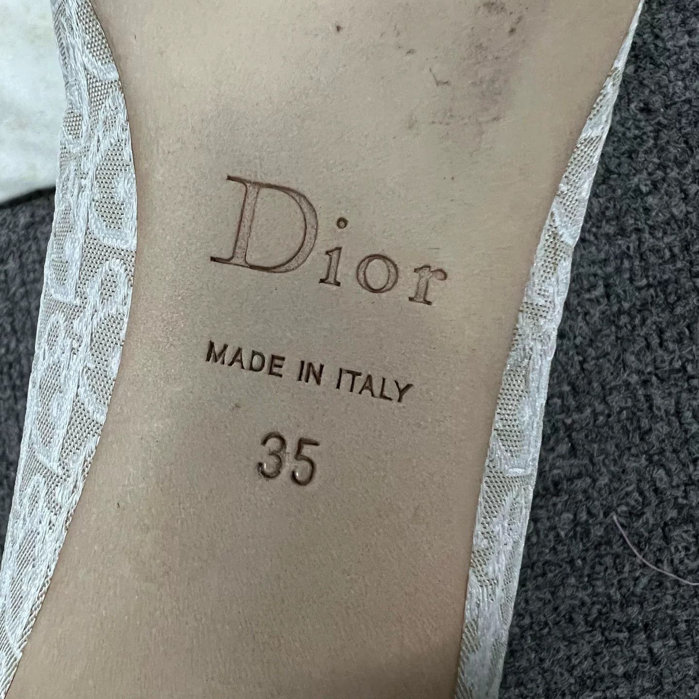 Dior Dior Monogram Flat Shoes Size US 4 / IT 34 - 7 Thumbnail