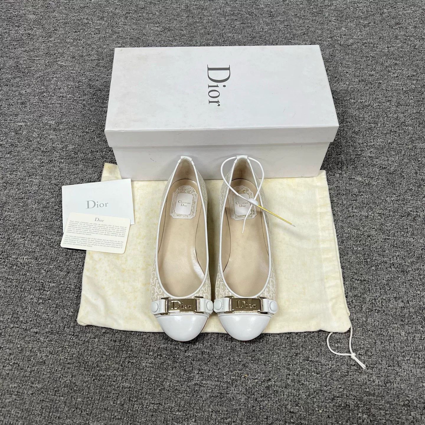 Dior Dior Monogram Flat Shoes Size US 4 / IT 34 - 3 Thumbnail