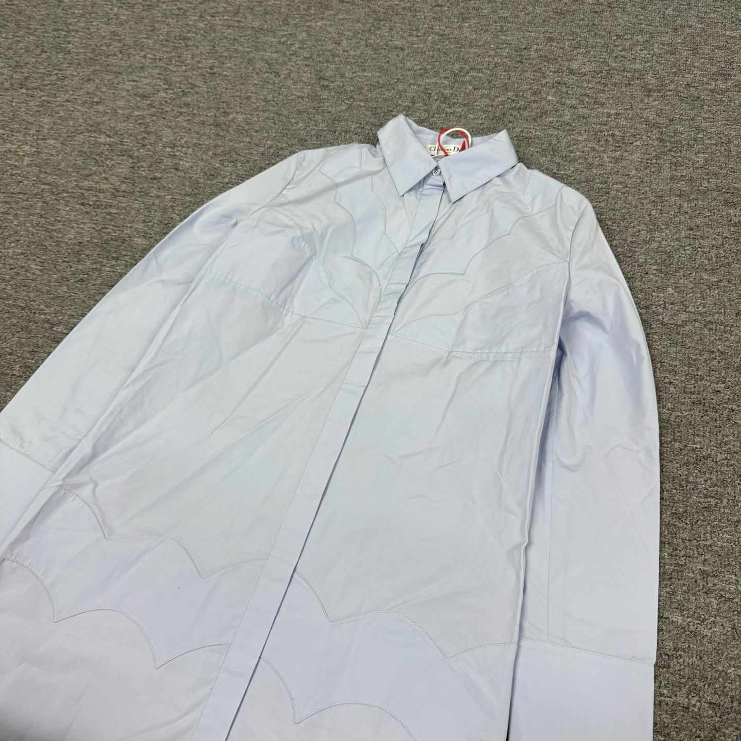 Dior Dior Irregular Long-Sleeve Shirt Dress Size XXS / US 00 / IT 34 - 4 Thumbnail