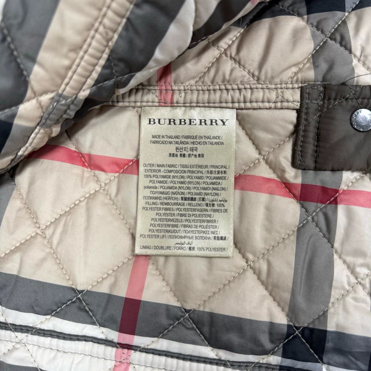Burberry Burberry Quilted Check Lining Cotton Coat Size XS / US 0-2 / IT 36-38 - 6 Thumbnail