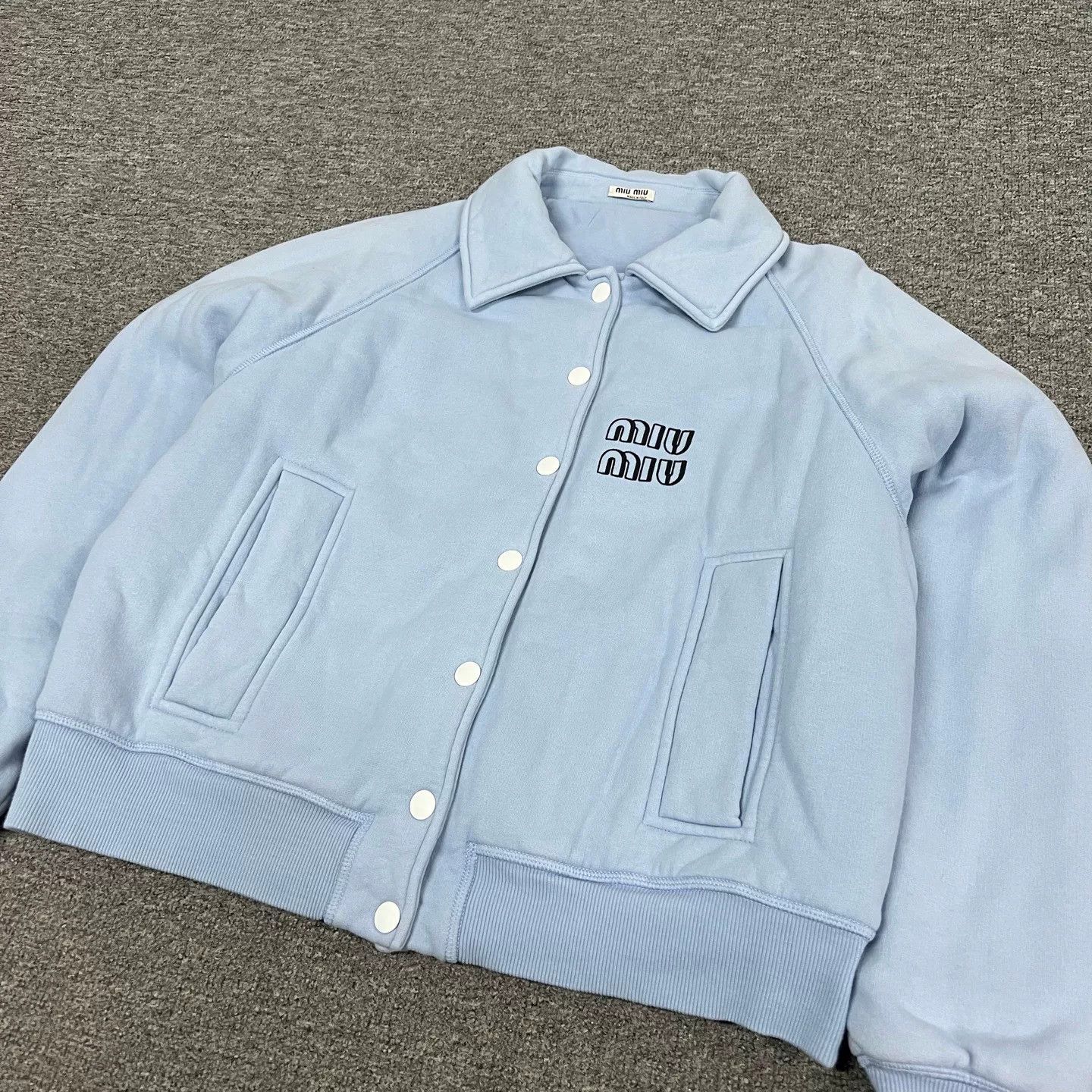 Miu Miu Miu Miu Large Logo Casual Jacket Size XS / US 0-2 / IT 36-38 - 4 Thumbnail
