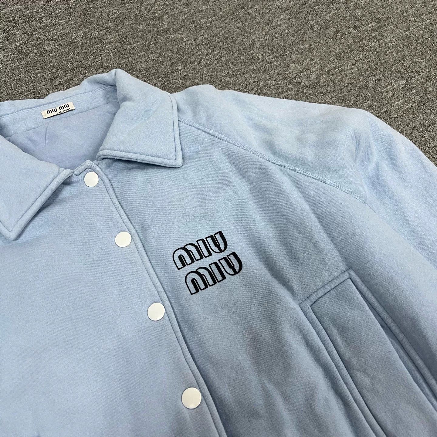 Miu Miu Miu Miu Large Logo Casual Jacket Size XS / US 0-2 / IT 36-38 - 5 Thumbnail