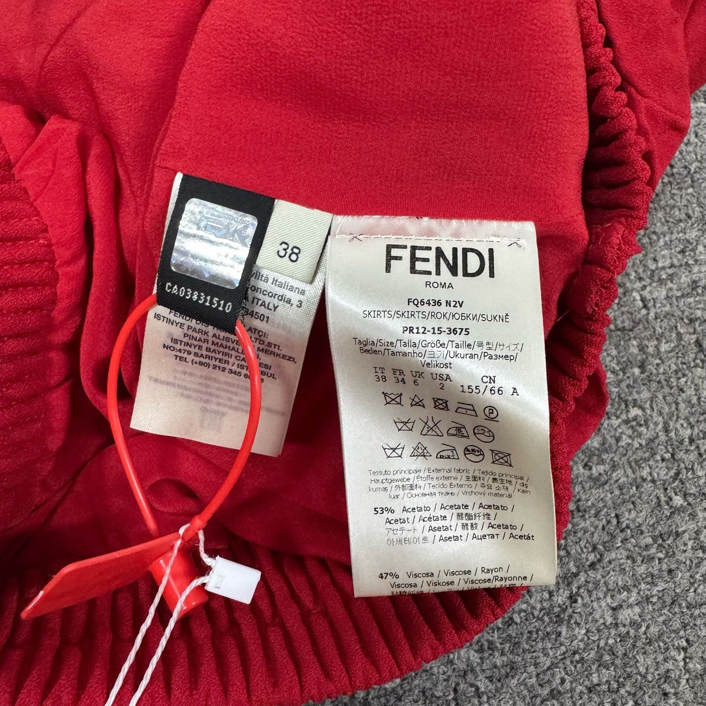 Fendi Fendi Lantern Pleated Mini Skirt Size 38" / US 16 / IT 52 - 5 Thumbnail