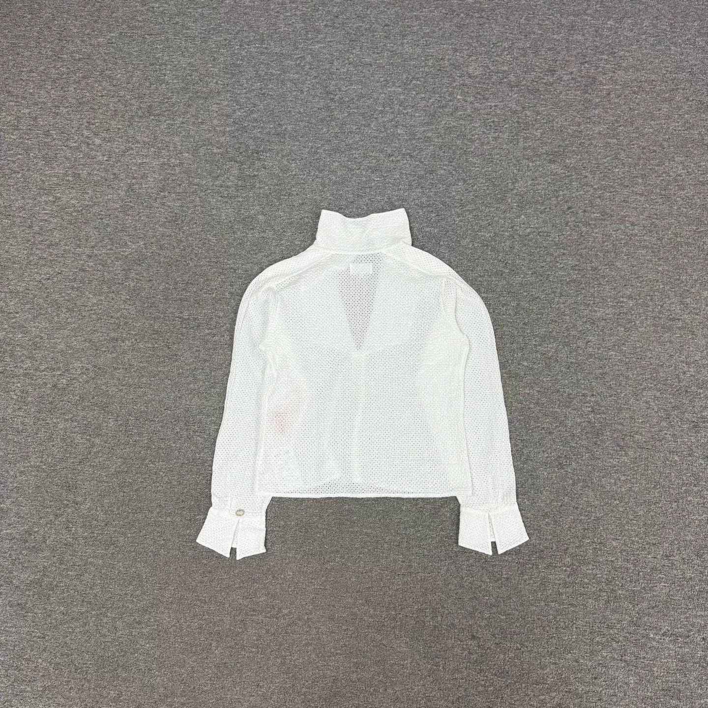 Chanel Chanel Openwork Mesh Long-Sleeve Shirt Size S / US 4 / IT 40 - 6 Thumbnail