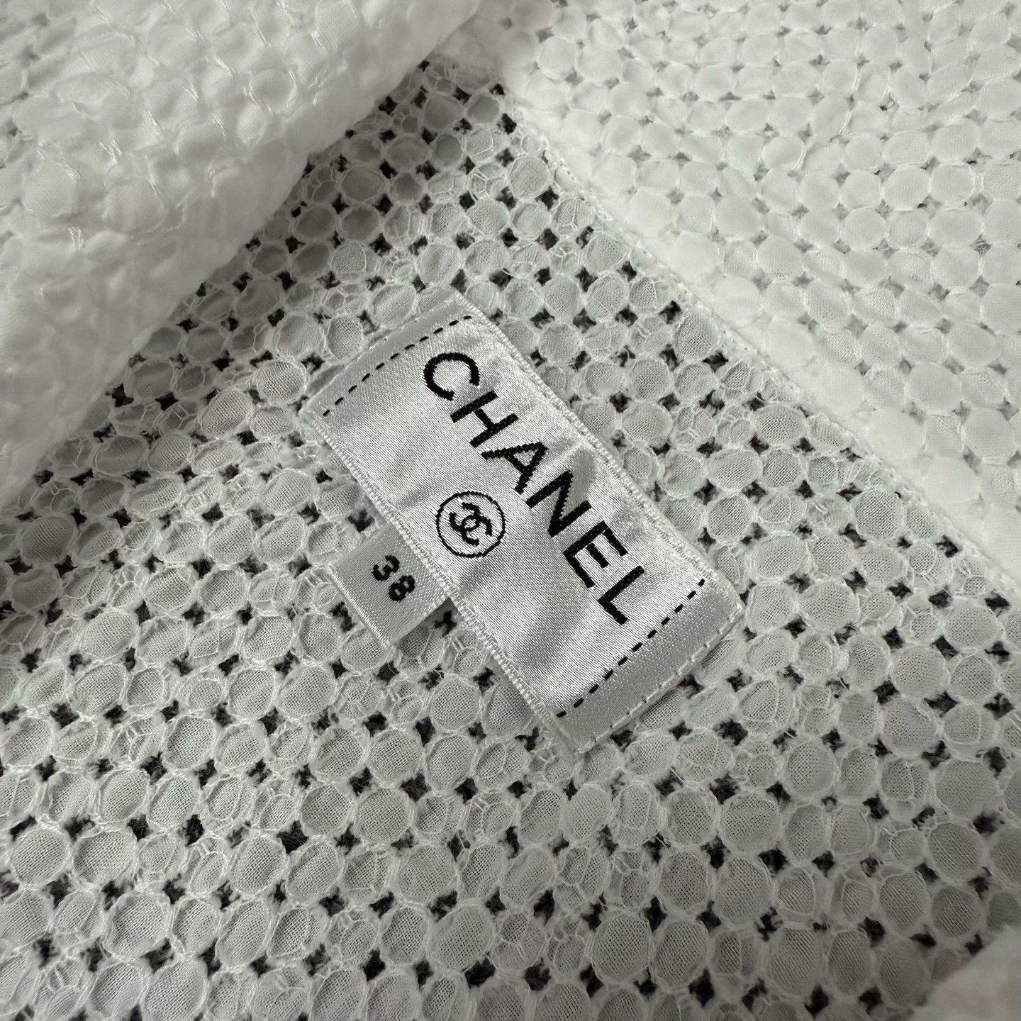 Chanel Chanel Openwork Mesh Long-Sleeve Shirt Size S / US 4 / IT 40 - 4 Thumbnail
