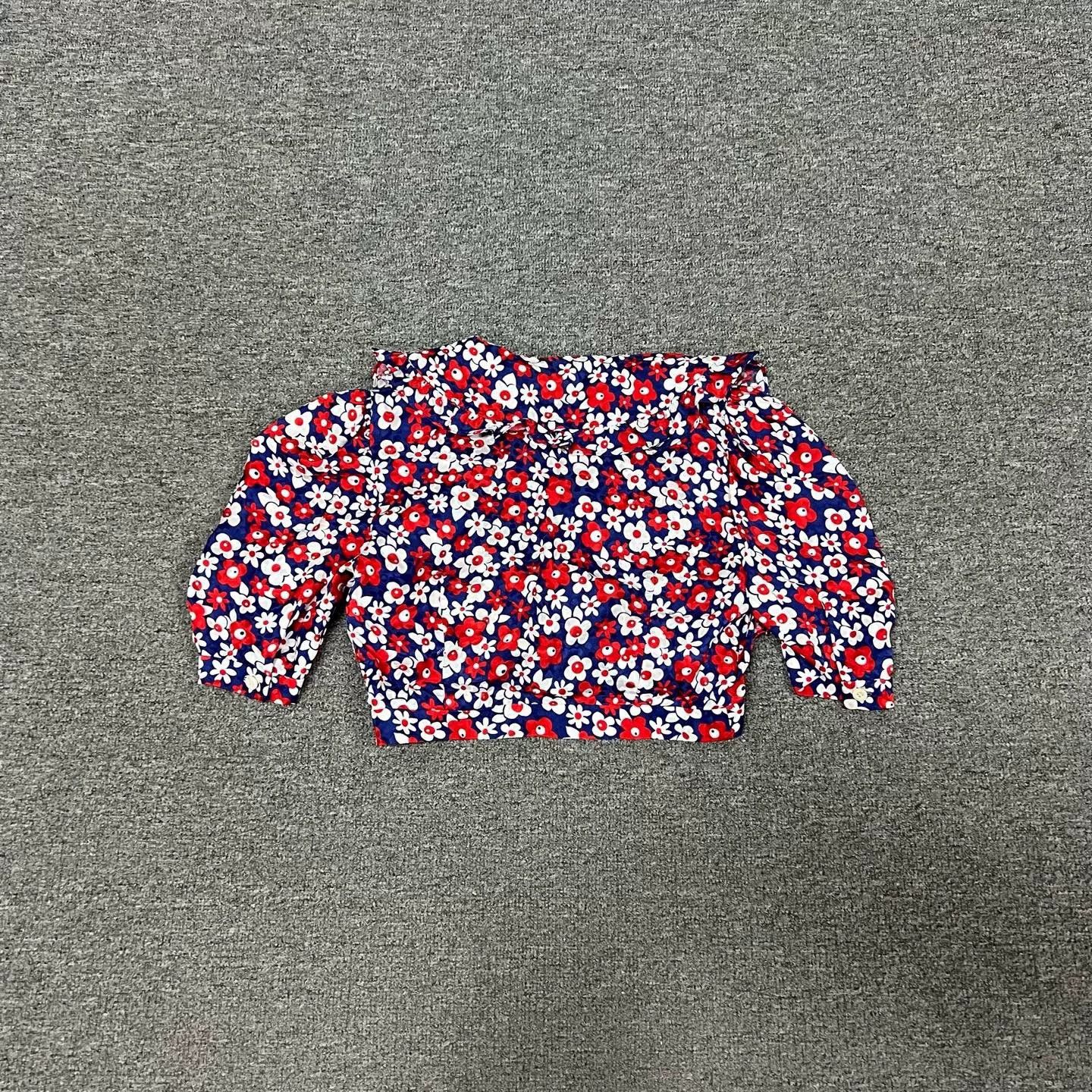 Miu Miu Miu Miu Floral Puff Sleeve Top Size XS / US 0-2 / IT 36-38 - 2 Thumbnail