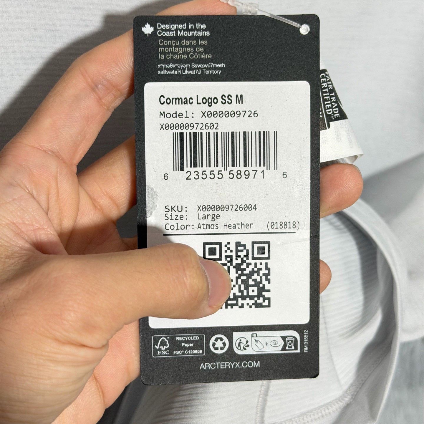 Arc'teryx Arcteryx CORMAC Quick-Dry T-Shirt Size US L / EU 52-54 / 3 - 5 Thumbnail