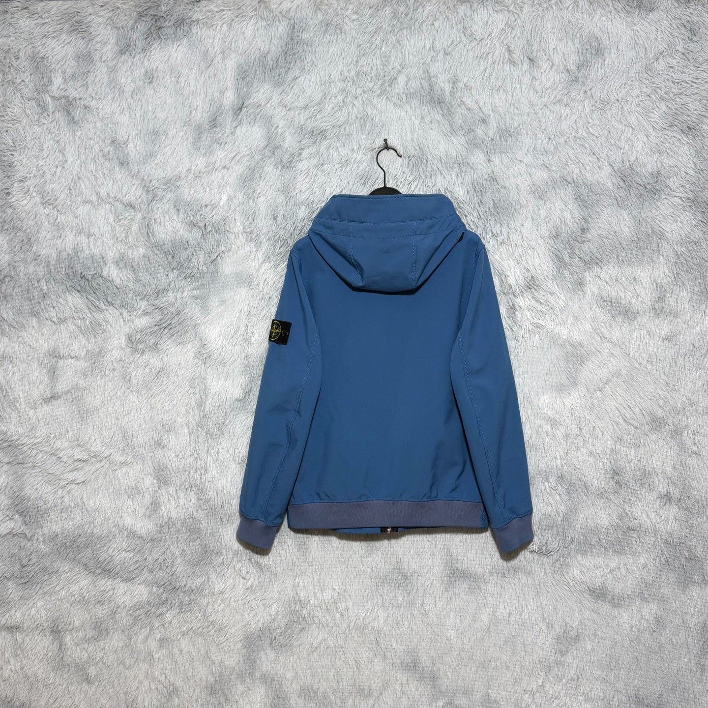 Stone Island Stone Island Blue Softshell Hooded Jacket S Size US S / EU 44-46 / 1 - 2 Thumbnail