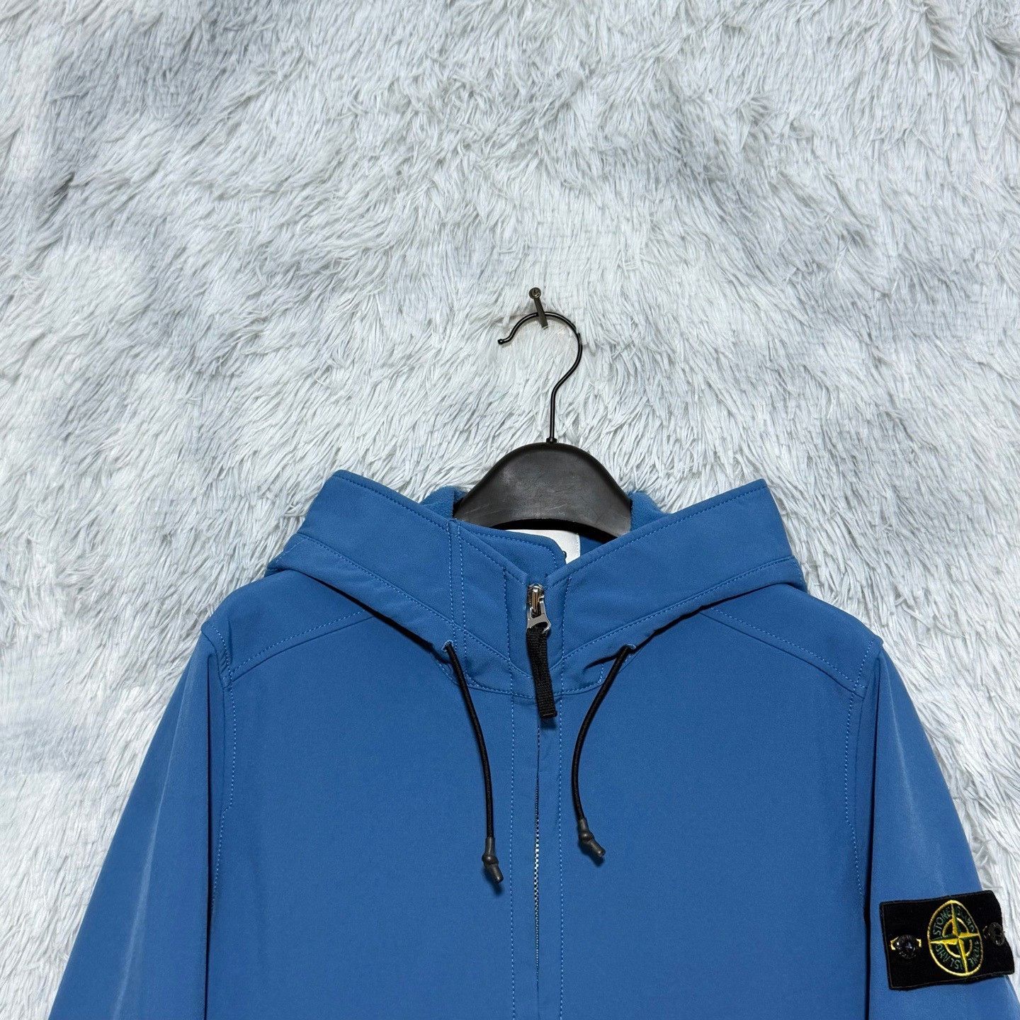 Stone Island Stone Island Blue Softshell Hooded Jacket S Size US S / EU 44-46 / 1 - 3 Thumbnail