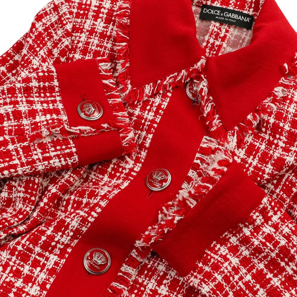 Dolce & Gabbana Dolce & Gabbana Dolce&Gabbana Tweed Coat Textile Outerwear DUTY FREE for USA Size ONE SIZE - 8 Thumbnail