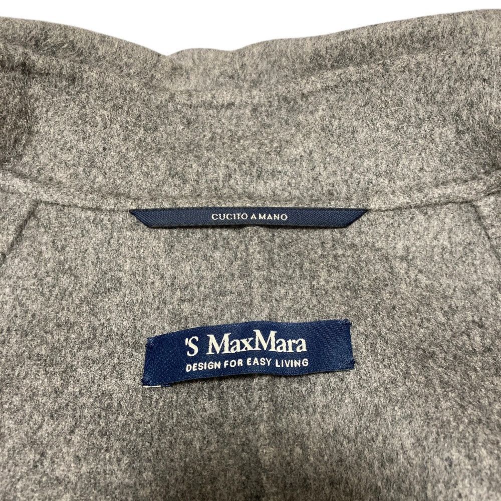 Max Mara Max Mara S Max Mara Cucito A Mano Wool Double Breasted Coat Textile Outerwear DUTY FREE for USA Size ONE SIZE - 6 Thumbnail