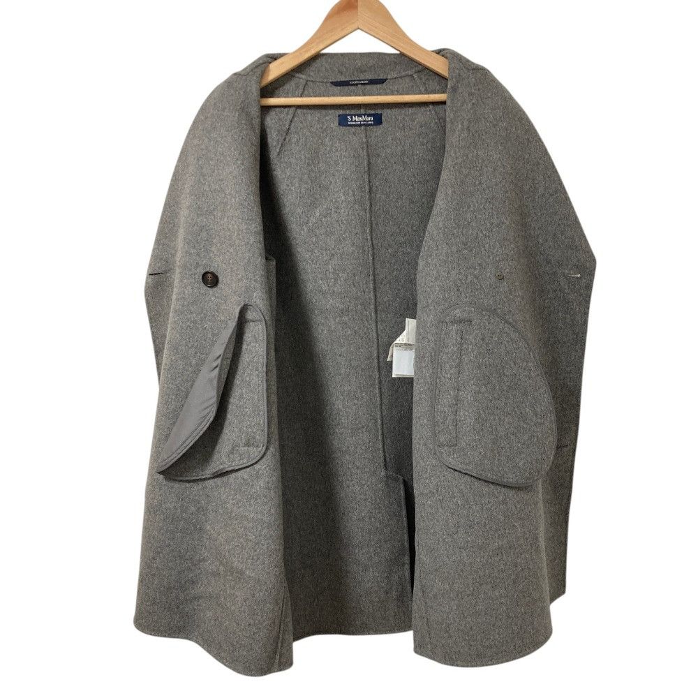 Max Mara Max Mara S Max Mara Cucito A Mano Wool Double Breasted Coat Textile Outerwear DUTY FREE for USA Size ONE SIZE - 3 Thumbnail