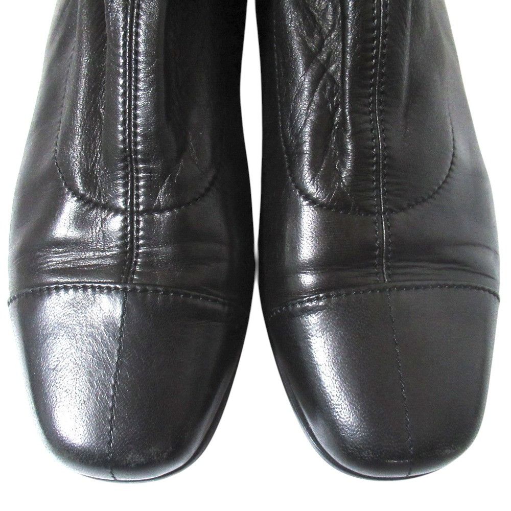 Chanel Chanel Chanel Leather Short Boots Leather Shoes DUTY FREE for USA Size ONE SIZE - 4 Thumbnail