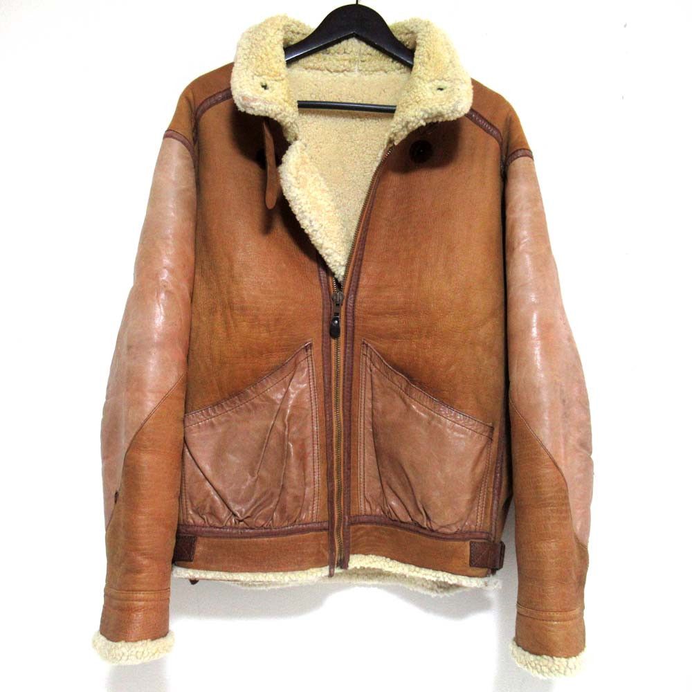 Emporio Armani Emporio Armani Emporio Armani Shearling Flight Jacket Fur Outerwear DUTY FREE for USA Size ONE SIZE - 2 Thumbnail