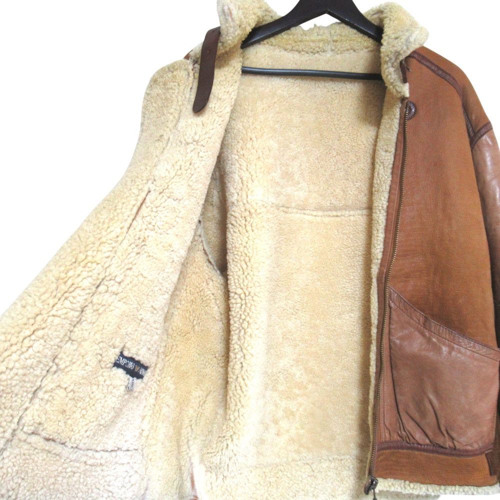 Emporio Armani Emporio Armani Emporio Armani Shearling Flight Jacket Fur Outerwear DUTY FREE for USA Size ONE SIZE - 5 Thumbnail