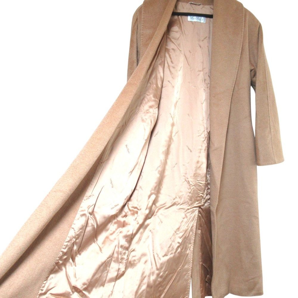 Max Mara Max Mara MaxMara Camel Long Coat Textile Outerwear DUTY FREE for USA Size ONE SIZE - 4 Thumbnail