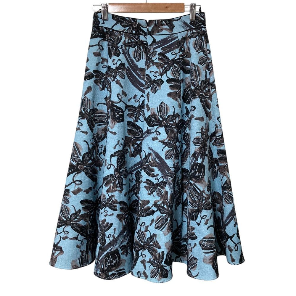 Other Other ANAYI Art Flower Print Flared Skirt Textile Skirts DUTY FREE for USA Size ONE SIZE - 2 Thumbnail