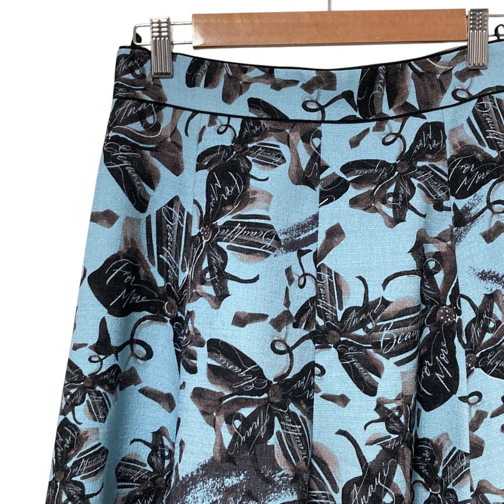 Other Other ANAYI Art Flower Print Flared Skirt Textile Skirts DUTY FREE for USA Size ONE SIZE - 3 Thumbnail