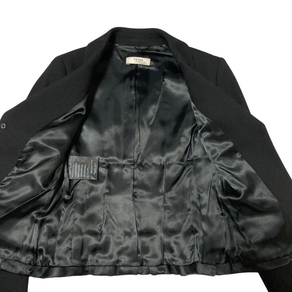 Prada Prada Prada Mixed Material Tailored Jacket Textile Outerwear DUTY FREE for USA Size ONE SIZE - 4 Thumbnail