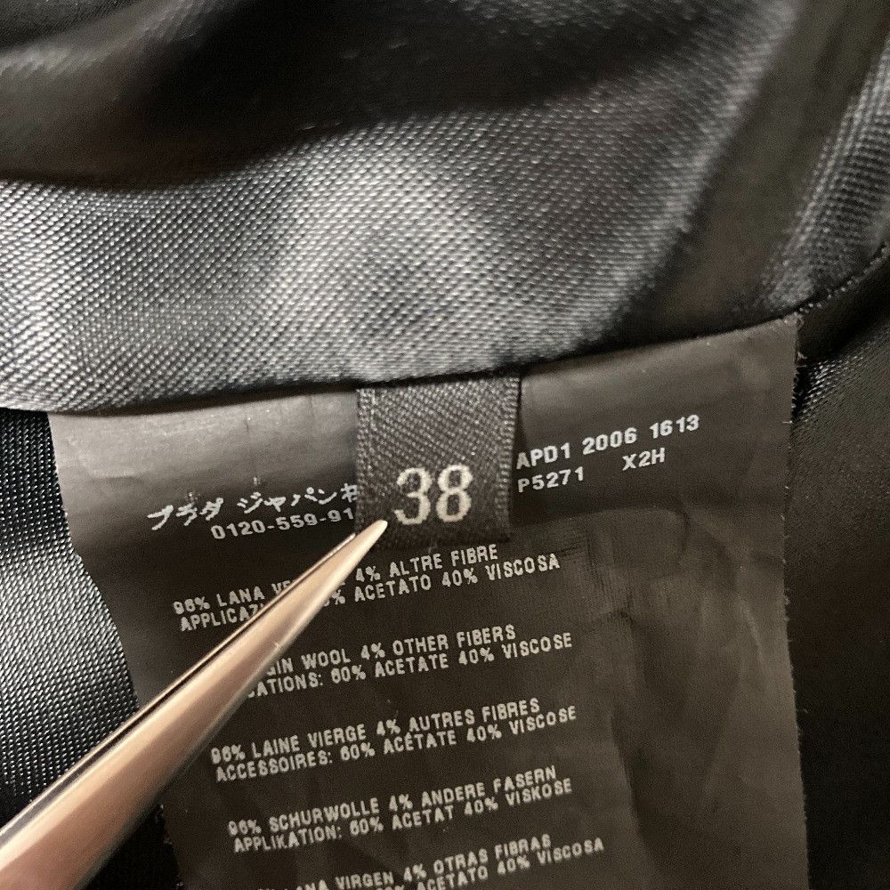 Prada Prada Prada Mixed Material Tailored Jacket Textile Outerwear DUTY FREE for USA Size ONE SIZE - 7 Thumbnail