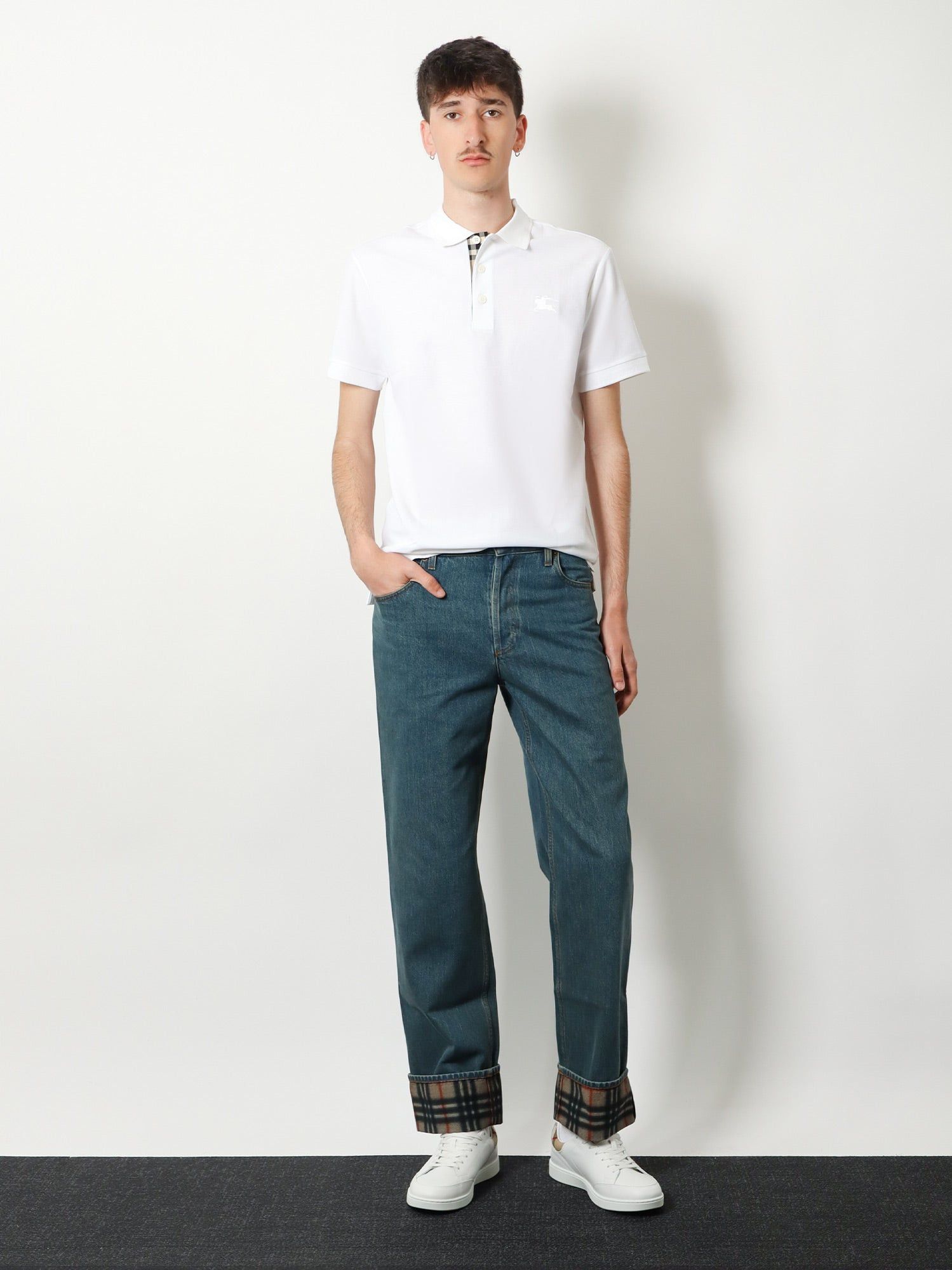 Burberry Organic Cotton Polo Shirt Size US L / EU 52-54 / 3 - 4 Thumbnail