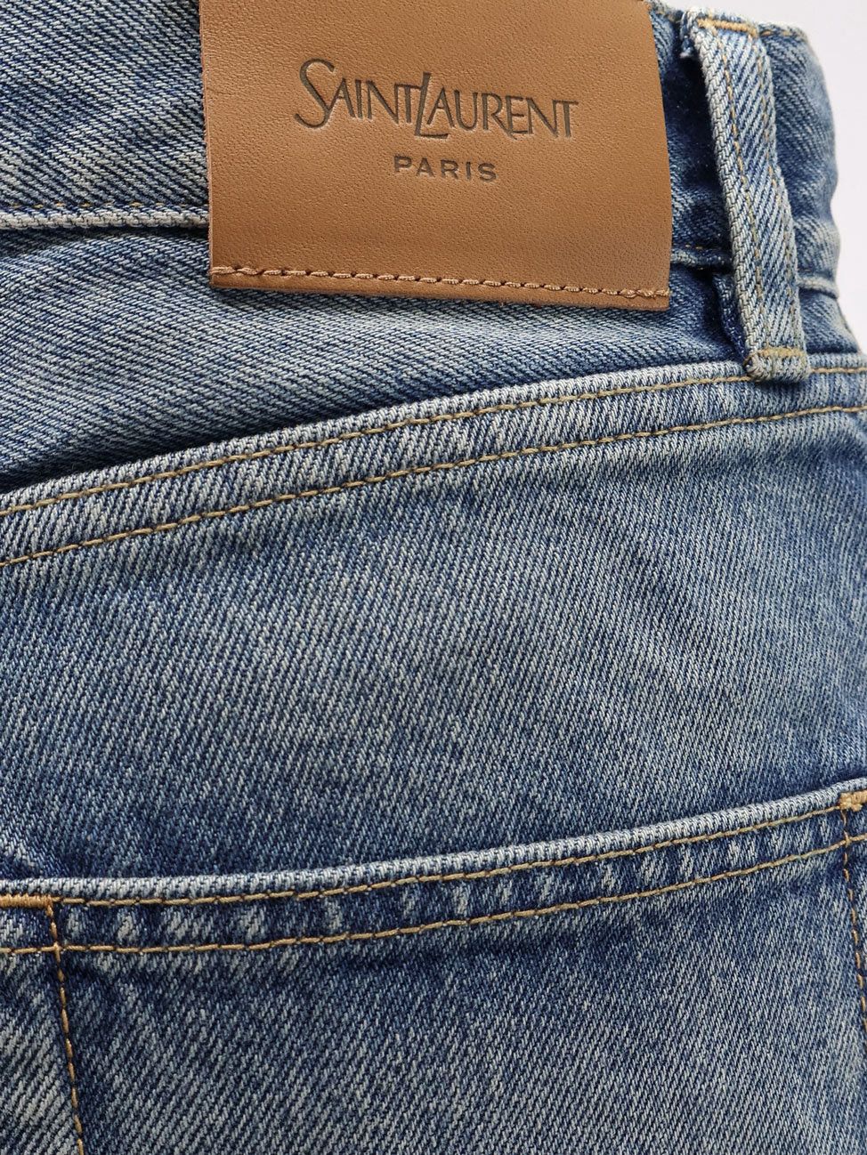 Saint Laurent Paris Ankle Midi Blue Denim Jeans Size 27" / US 4 / IT 40 - 3 Thumbnail