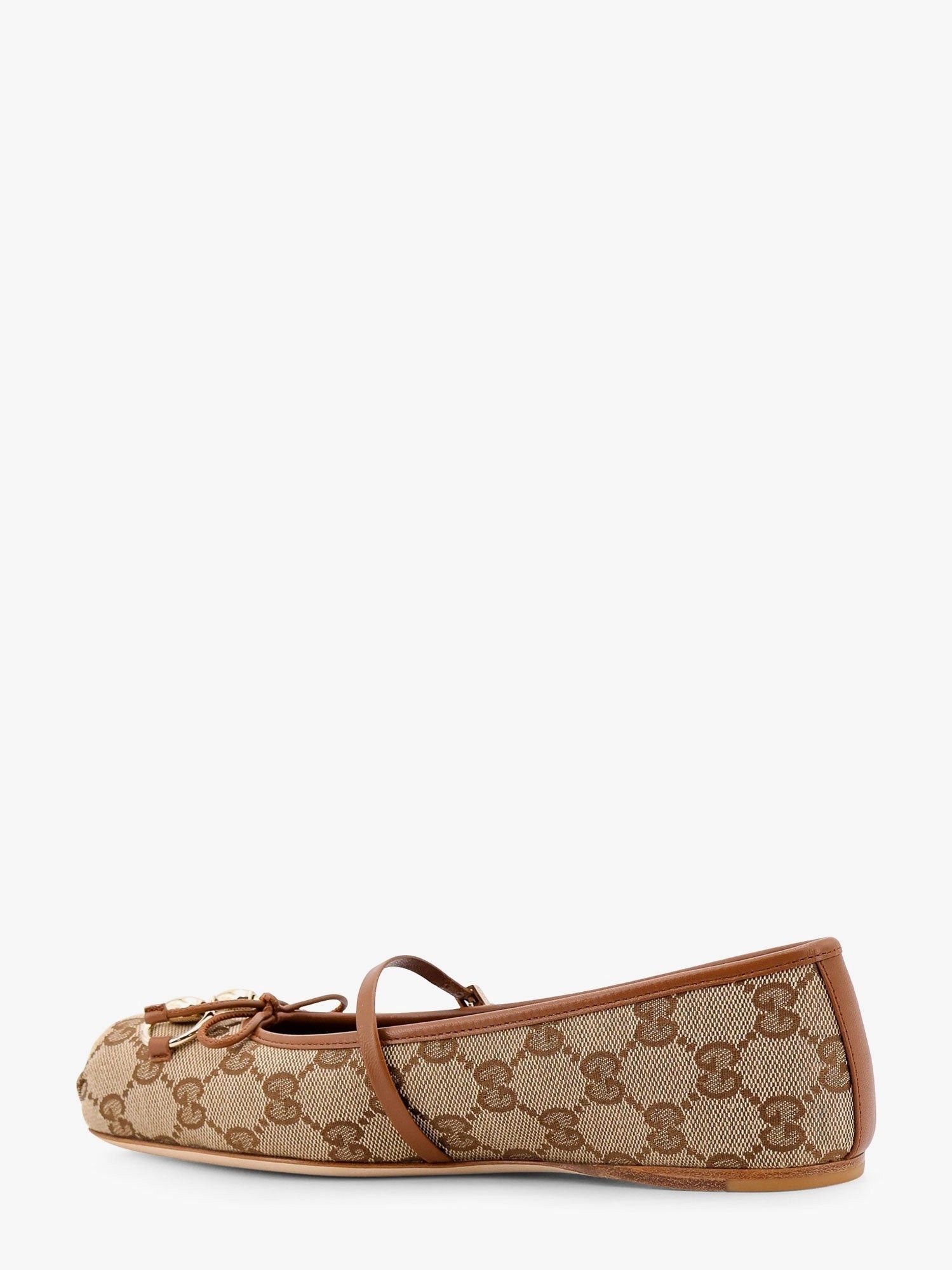 Gucci Gg Fabric Ballerinas With Metal Horsebit Size US 8 / IT 38 - 4 Thumbnail