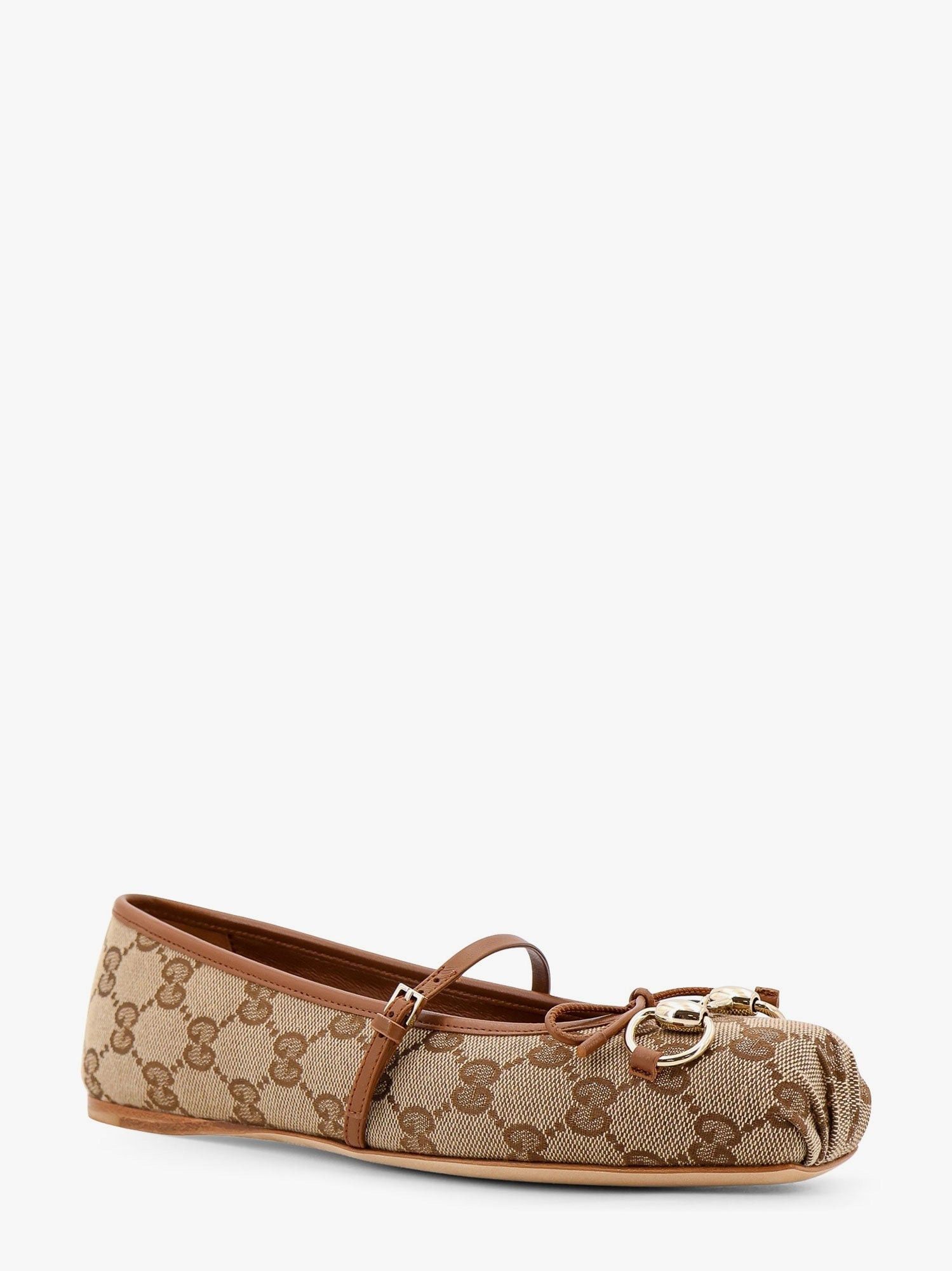 Gucci Gg Fabric Ballerinas With Metal Horsebit Size US 10 / IT 40 - 3 Thumbnail