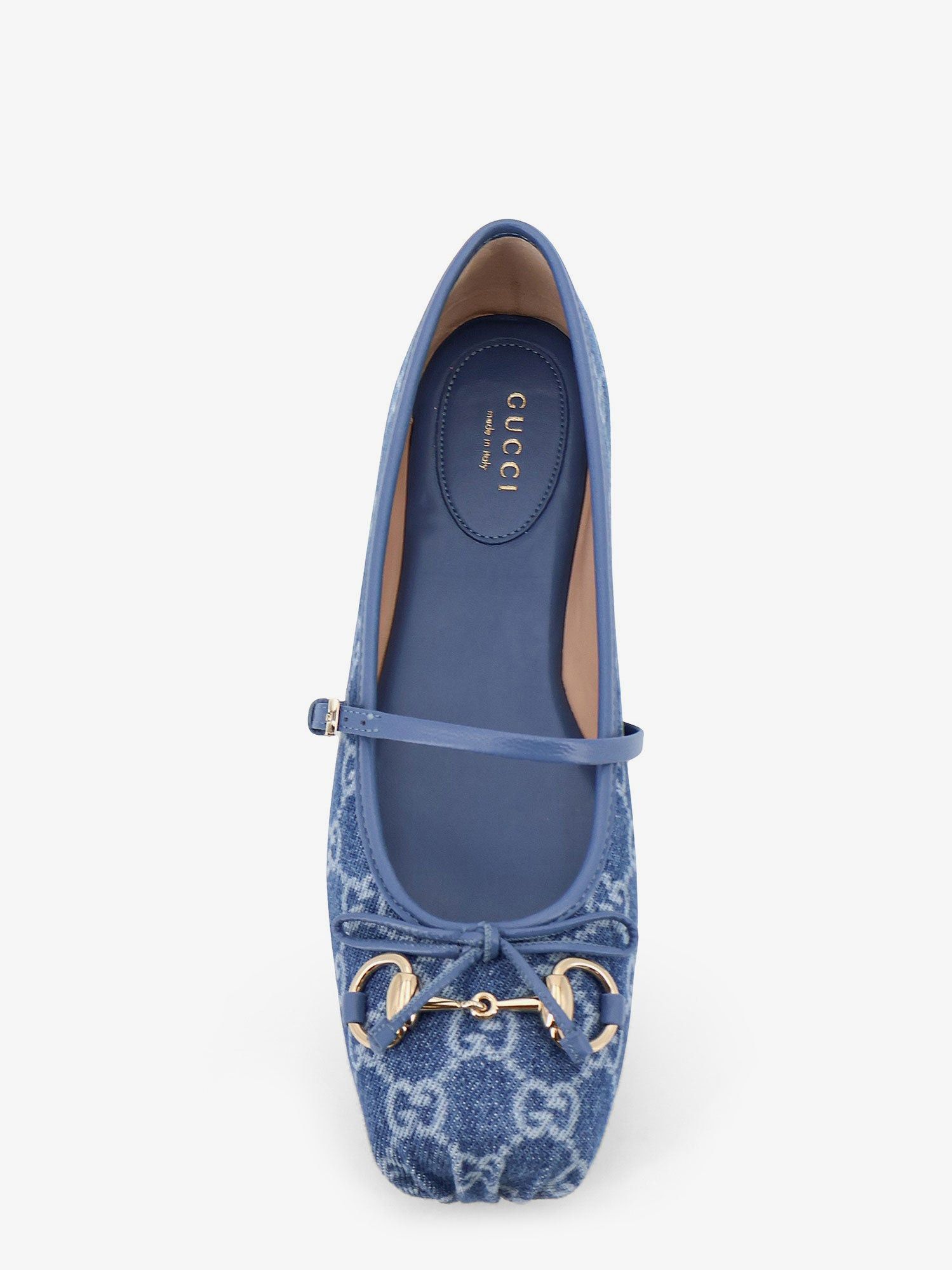 Gucci Gg Fabric Ballet Flat With Metal Horsebit Size US 10 / IT 40 - 4 Thumbnail
