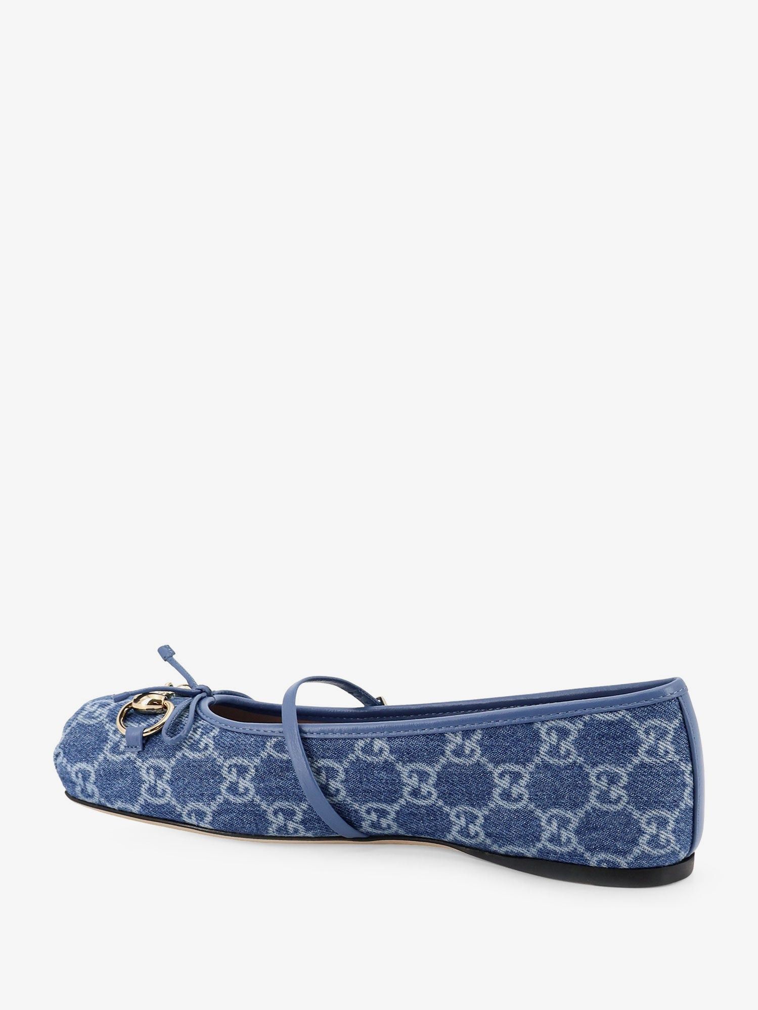 Gucci Gg Fabric Ballet Flat With Metal Horsebit Size US 10 / IT 40 - 3 Thumbnail