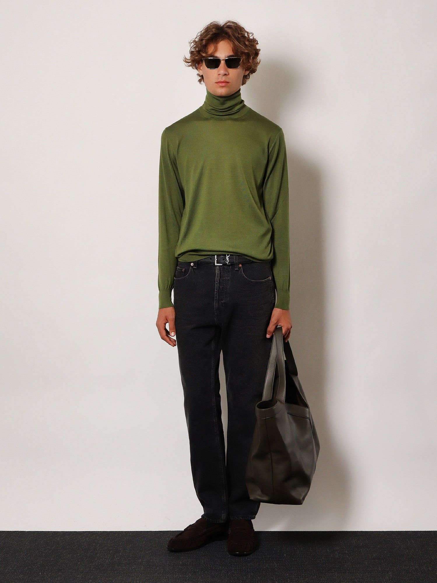 Saint Laurent Paris Long Mick Black Denim Trousers Size US 30 / EU 46 - 4 Thumbnail