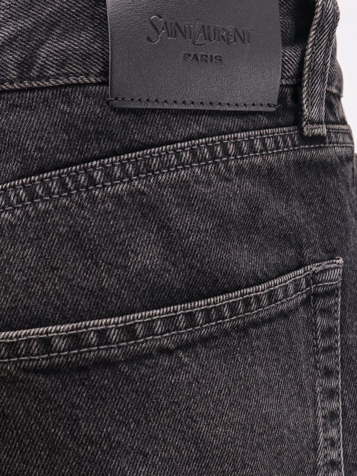 Saint Laurent Paris Long Mick Black Denim Trousers Size US 30 / EU 46 - 3 Thumbnail