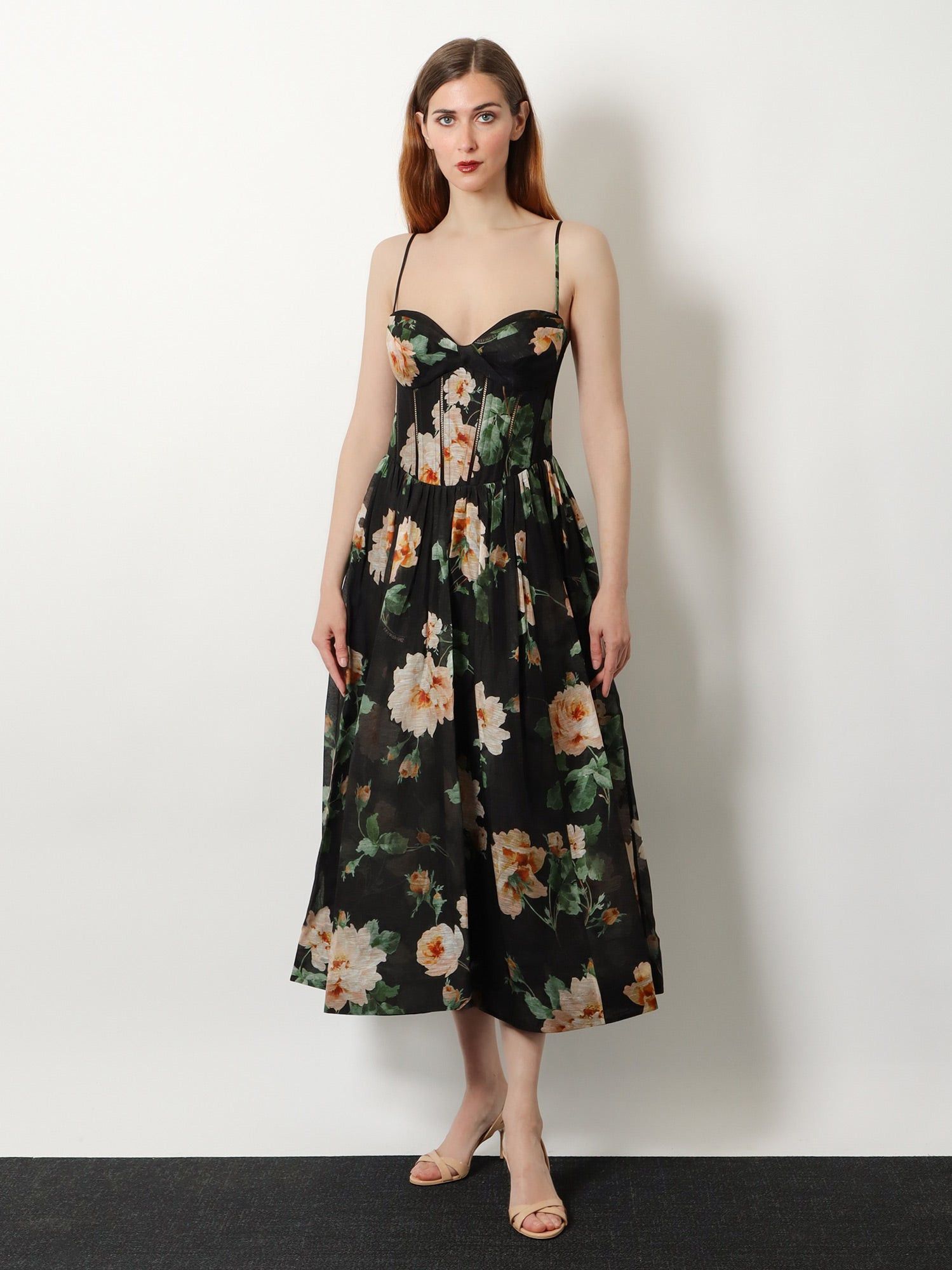 Zimmermann Luna Corset Linen And Silk Dress Size XL / US 12-14 / IT 48-50 - 2 Thumbnail