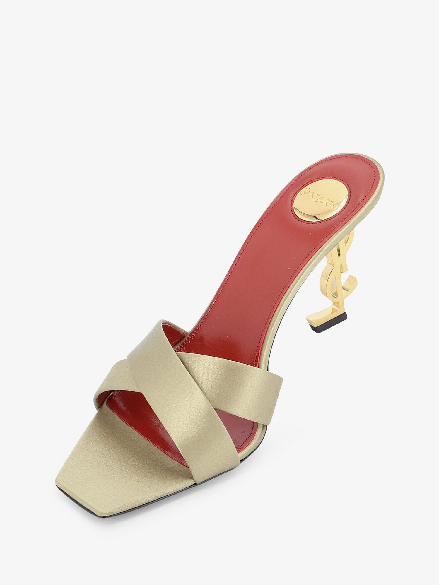 Saint Laurent Paris Opyum Satin Sandals Size US 9 / IT 39 - 4 Thumbnail
