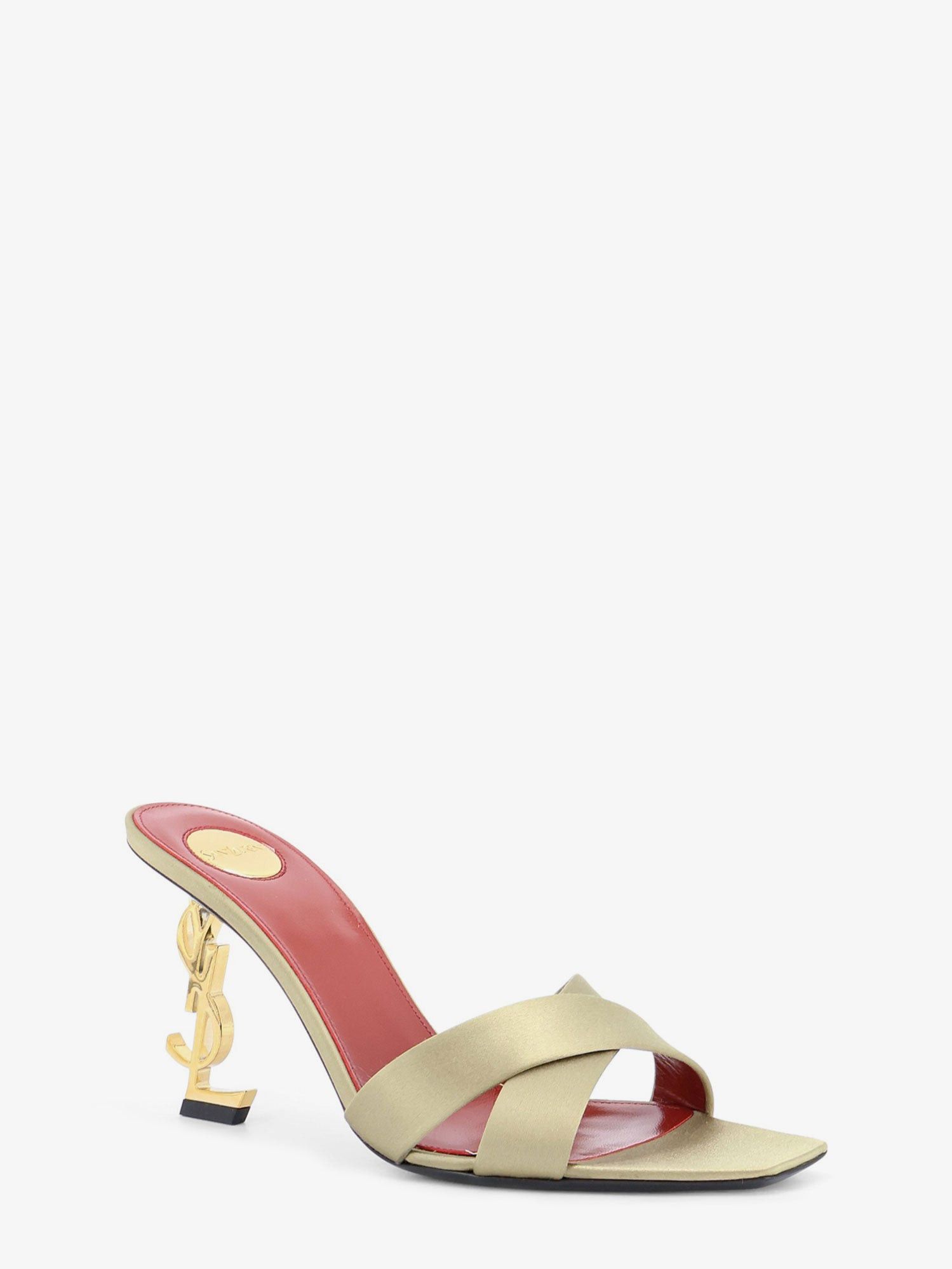 Saint Laurent Paris Opyum Satin Sandals Size US 10 / IT 40 - 2 Thumbnail