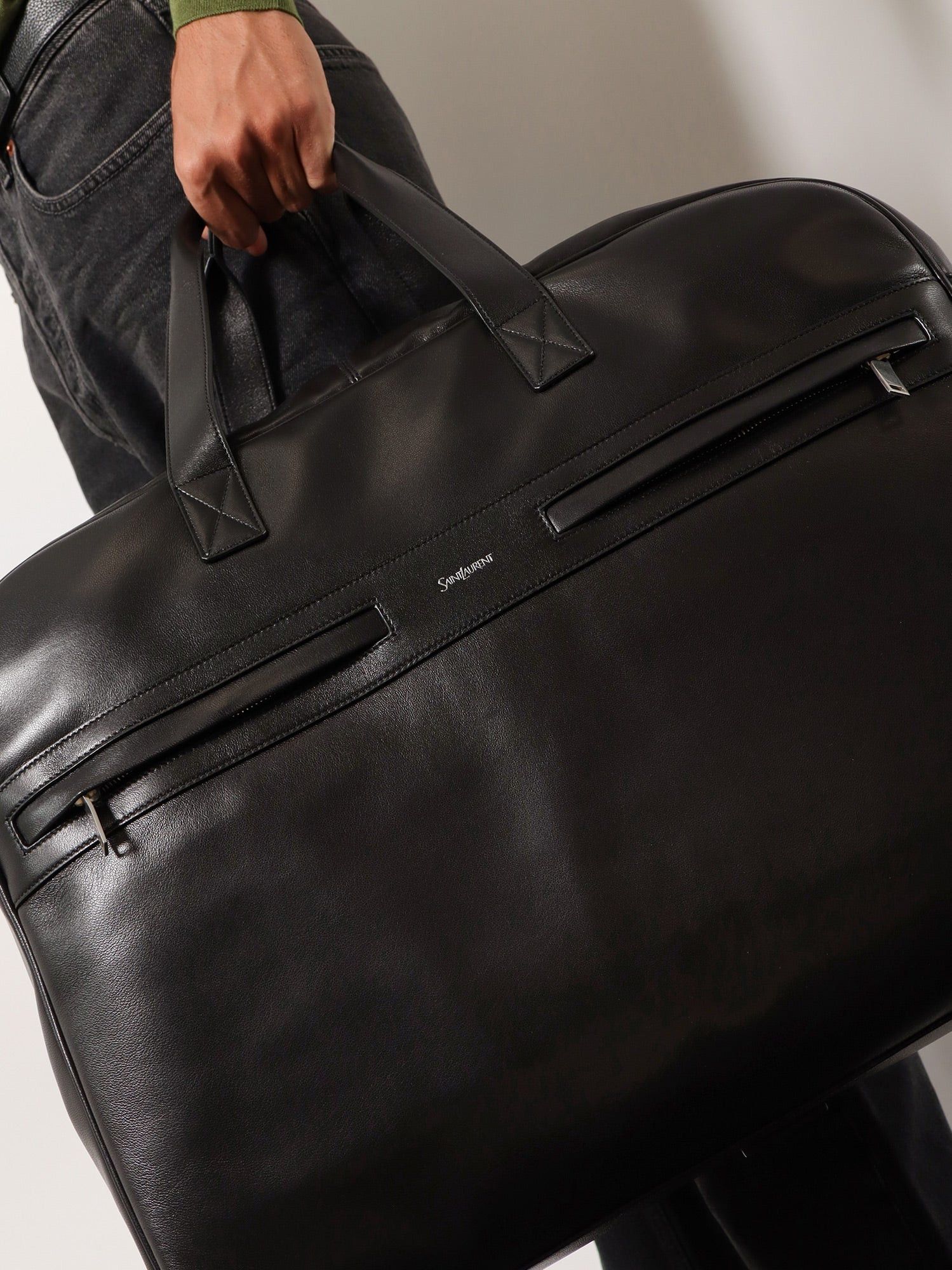 Saint Laurent Paris Camp Leather Travel Bag Size ONE SIZE - 5 Thumbnail