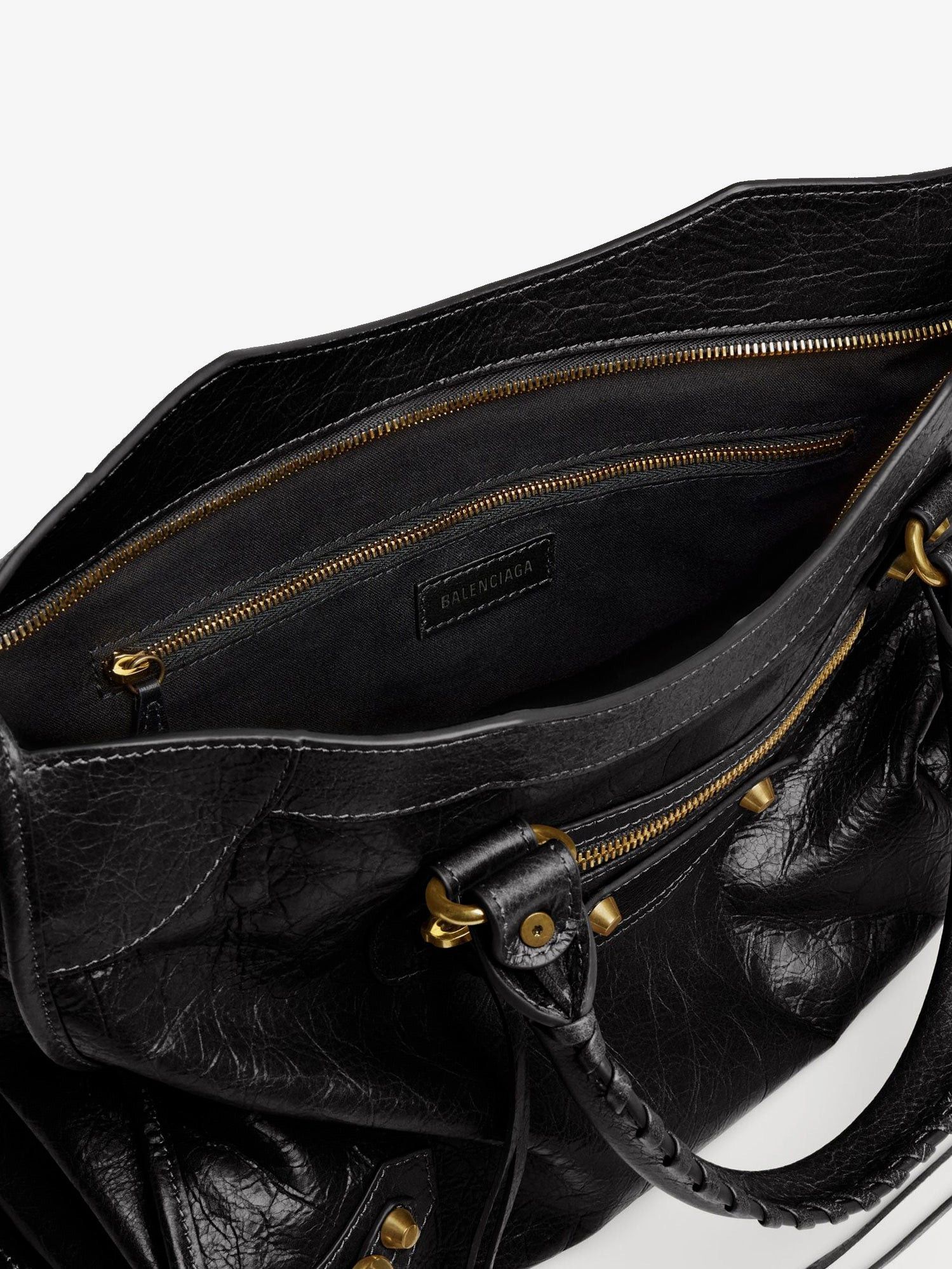 Balenciaga Le City M Leather Shoulder Bag Size ONE SIZE - 4 Thumbnail