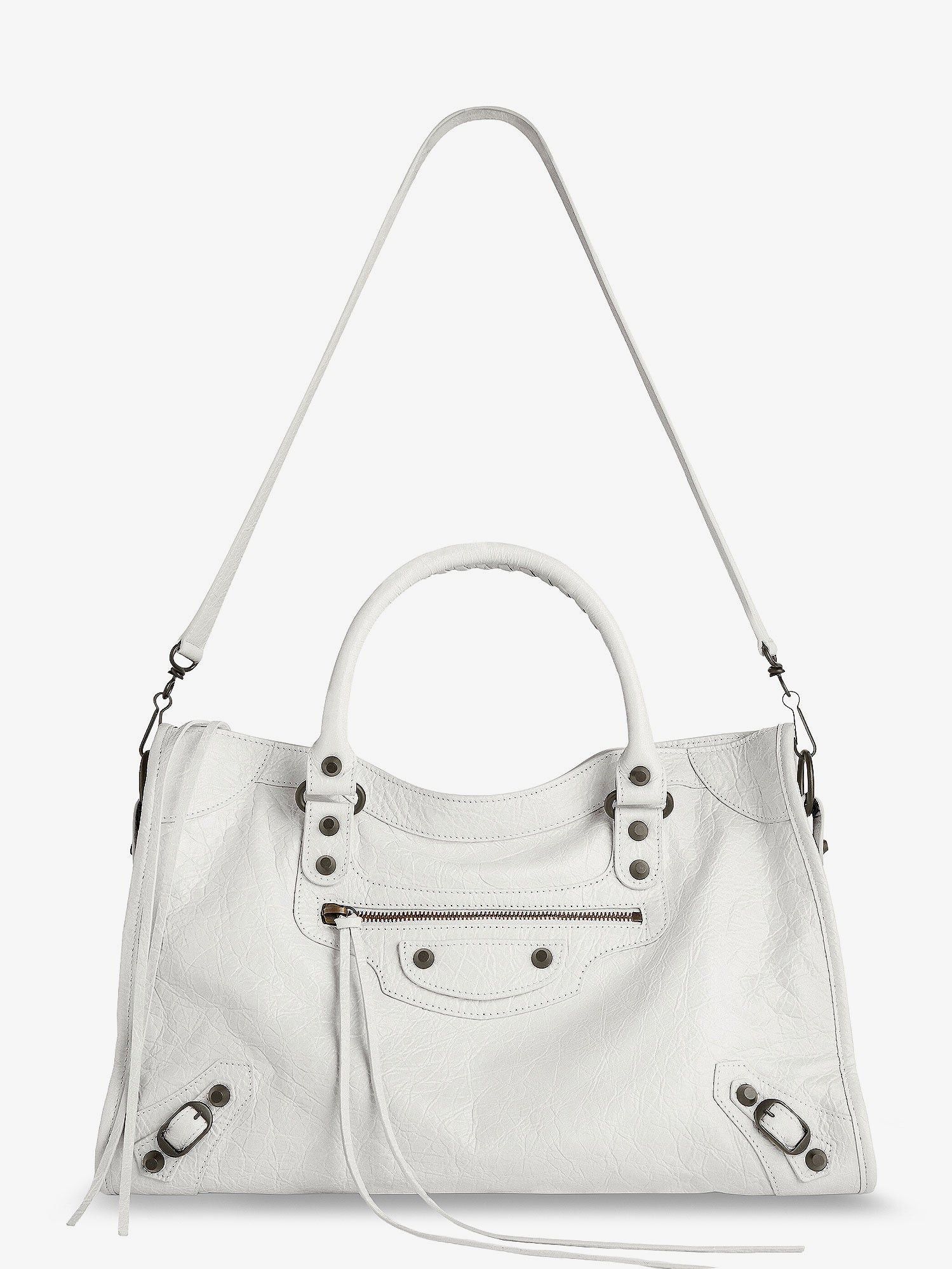 Balenciaga Le City Medium Leather Shoulder Bag Size ONE SIZE - 3 Thumbnail