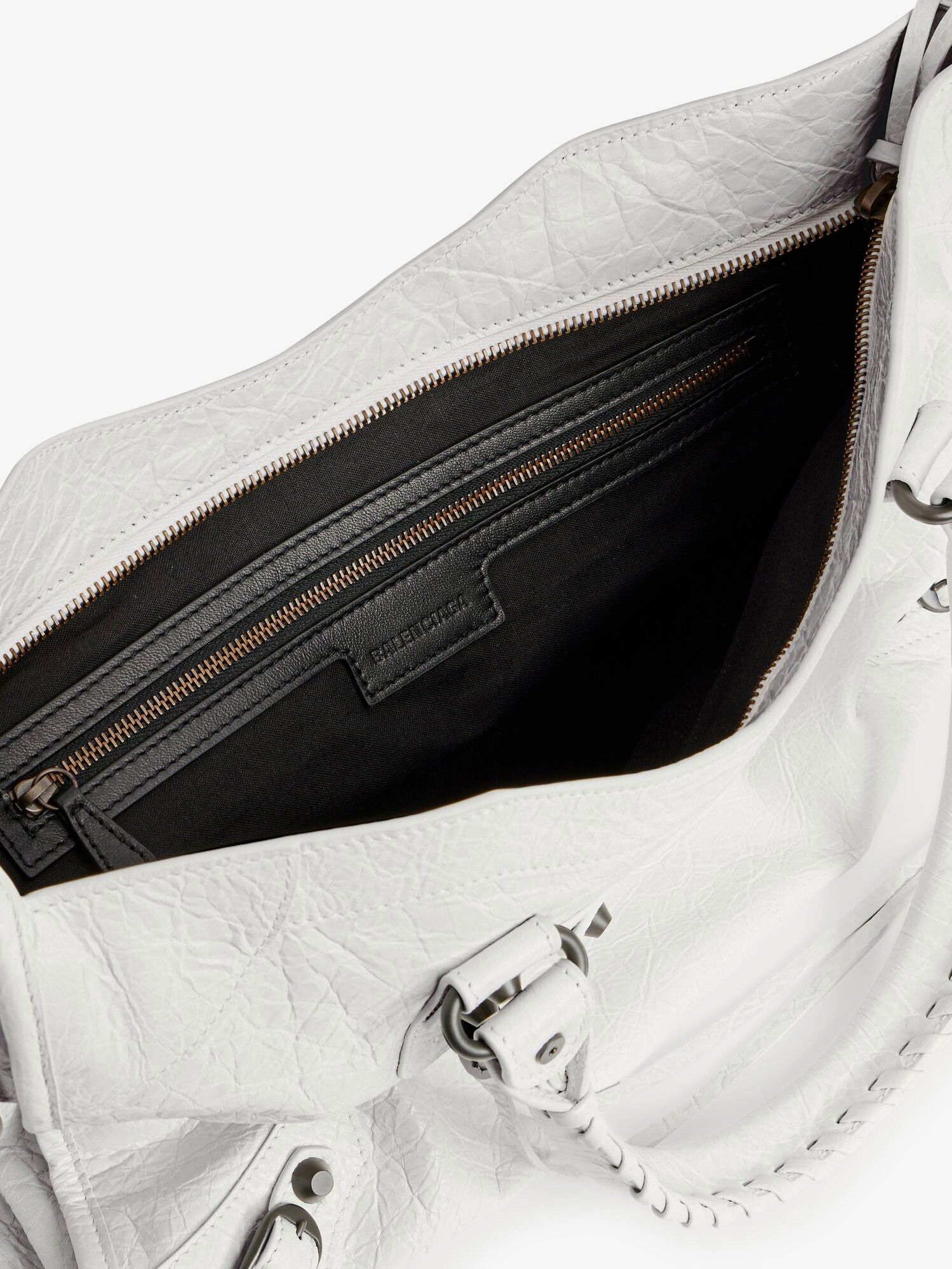 Balenciaga Le City Medium Leather Shoulder Bag Size ONE SIZE - 4 Thumbnail