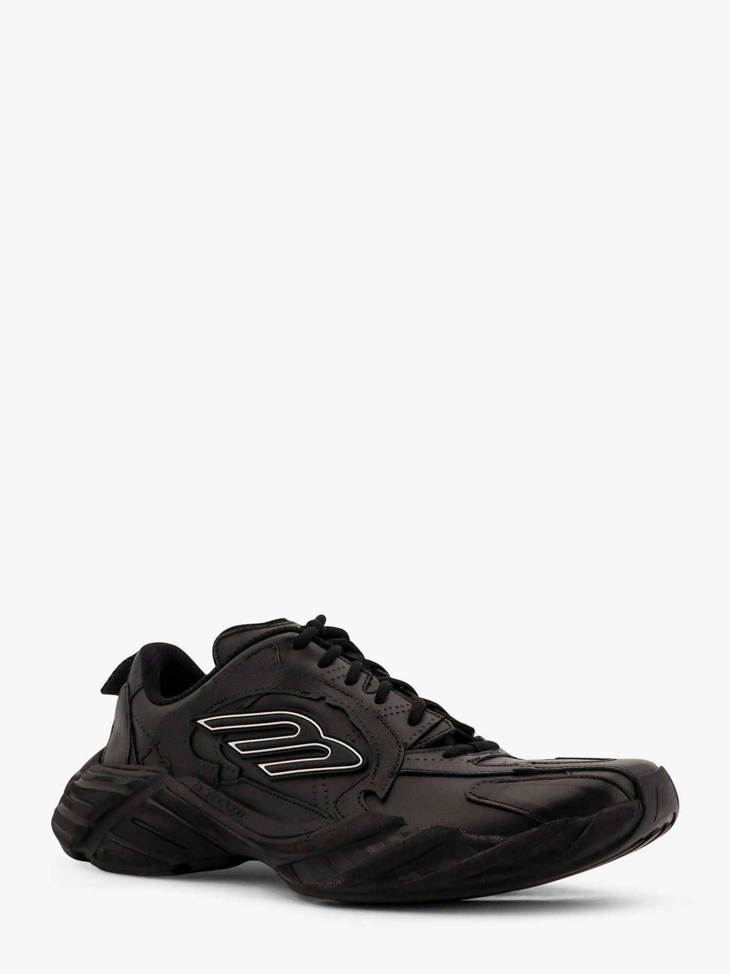 Balenciaga Monday Low-Top Leather Sneakers Size US 12 / EU 45 - 2 Thumbnail