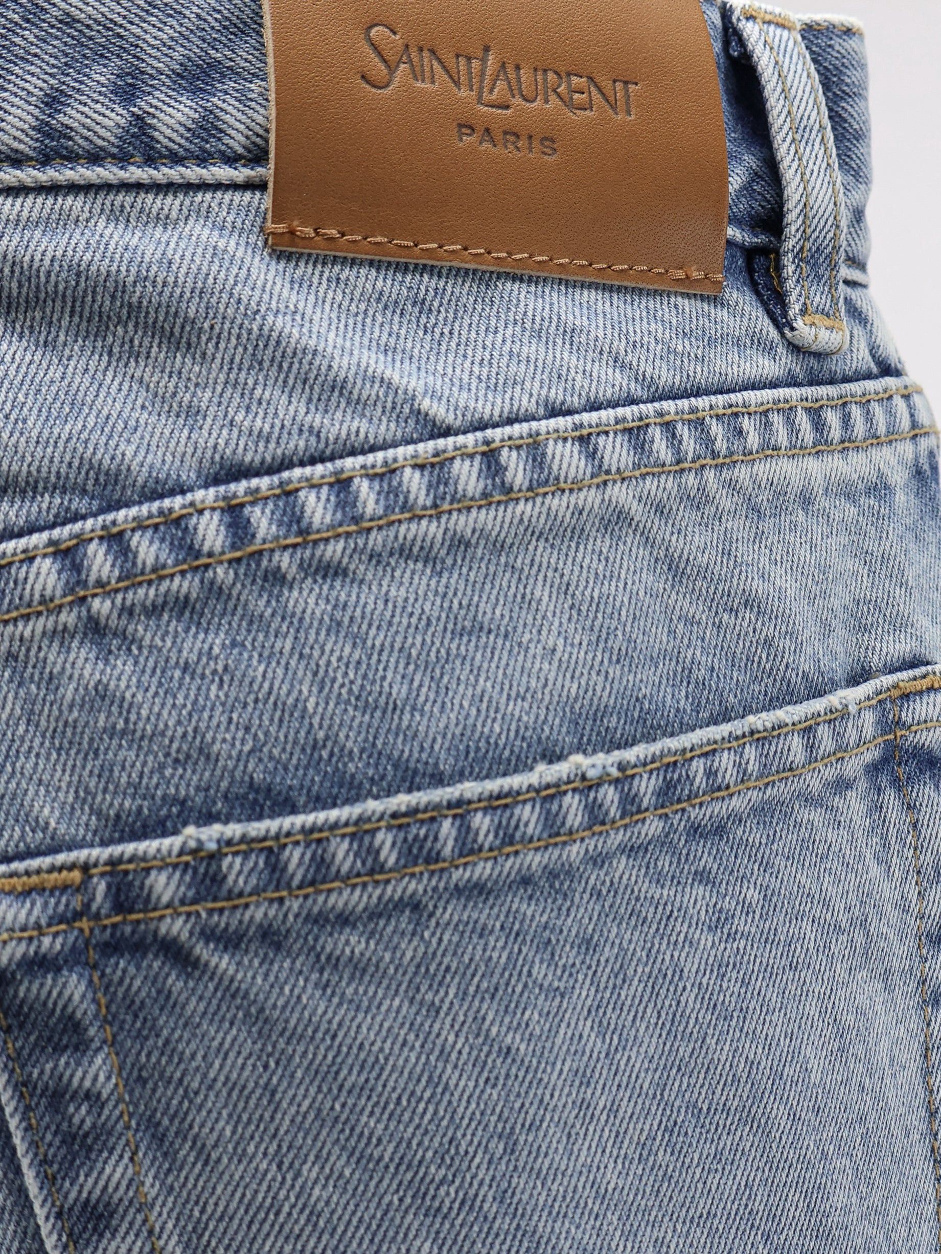 Saint Laurent Paris Relaxed Straight Jeans Size 28" / US 6 / IT 42 - 3 Thumbnail