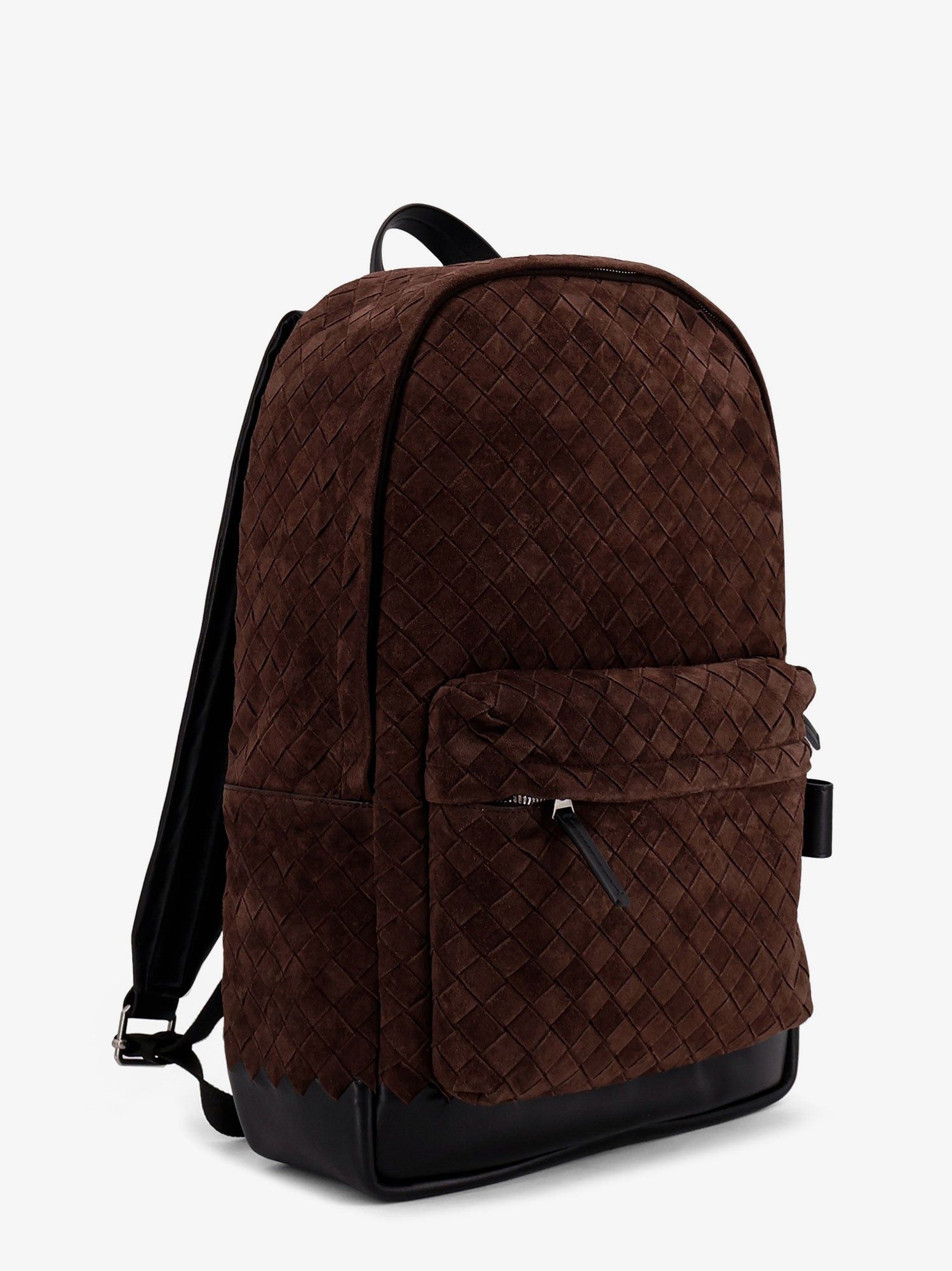 Bottega Veneta Suede Backpack With Intrecciato Motif Size ONE SIZE - 3 Thumbnail