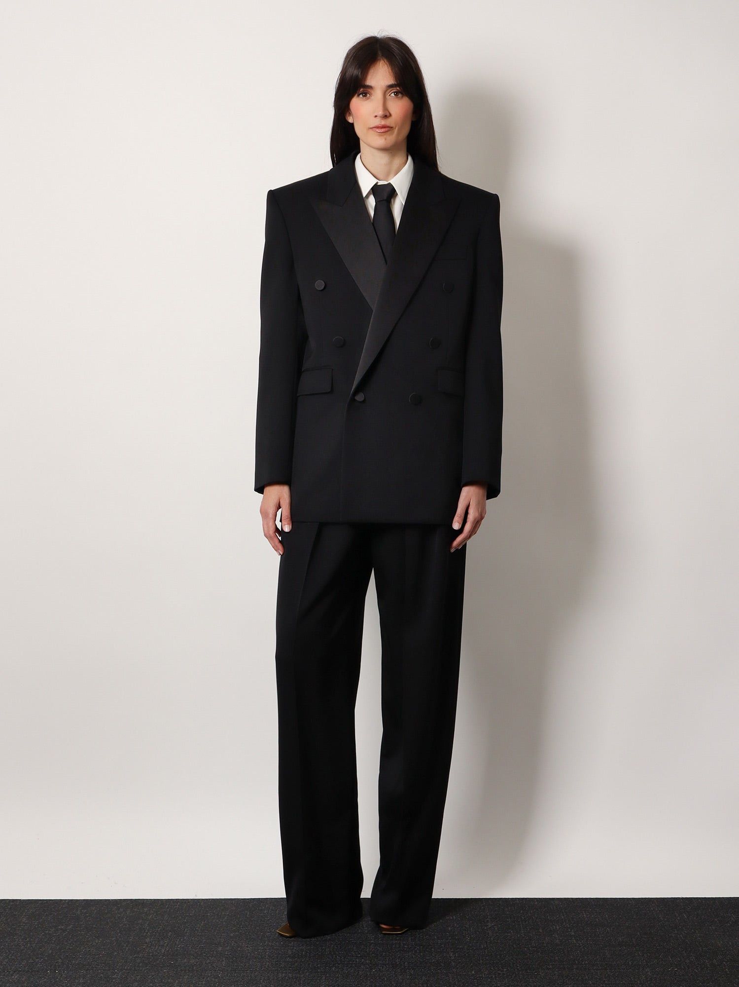 Saint Laurent Paris Certified Cotton Shirt With Monogram Embroidery Size M / US 6-8 / IT 42-44 - 2 Thumbnail