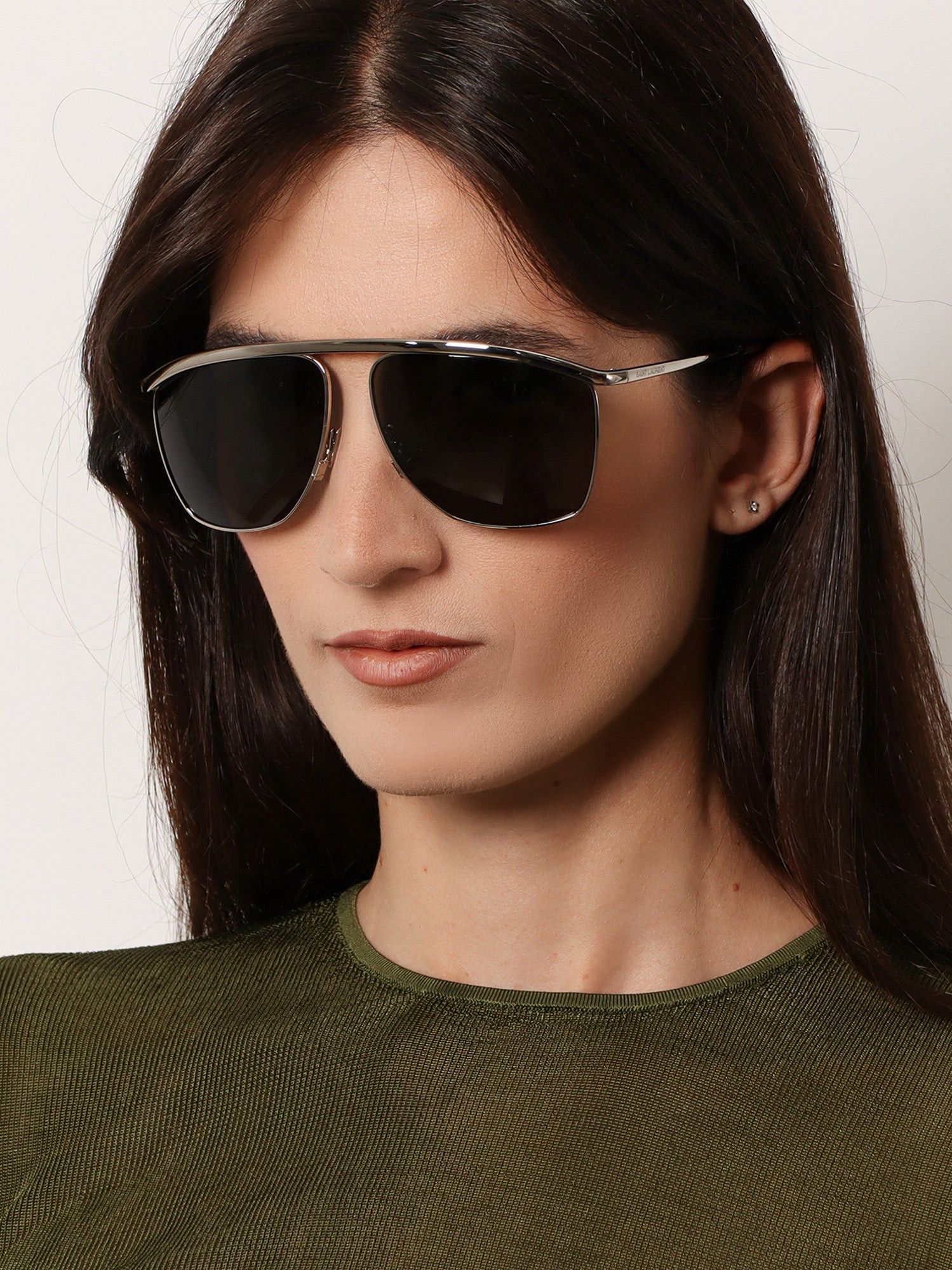 Saint Laurent Paris Metal Sunglasses Size ONE SIZE - 2 Thumbnail