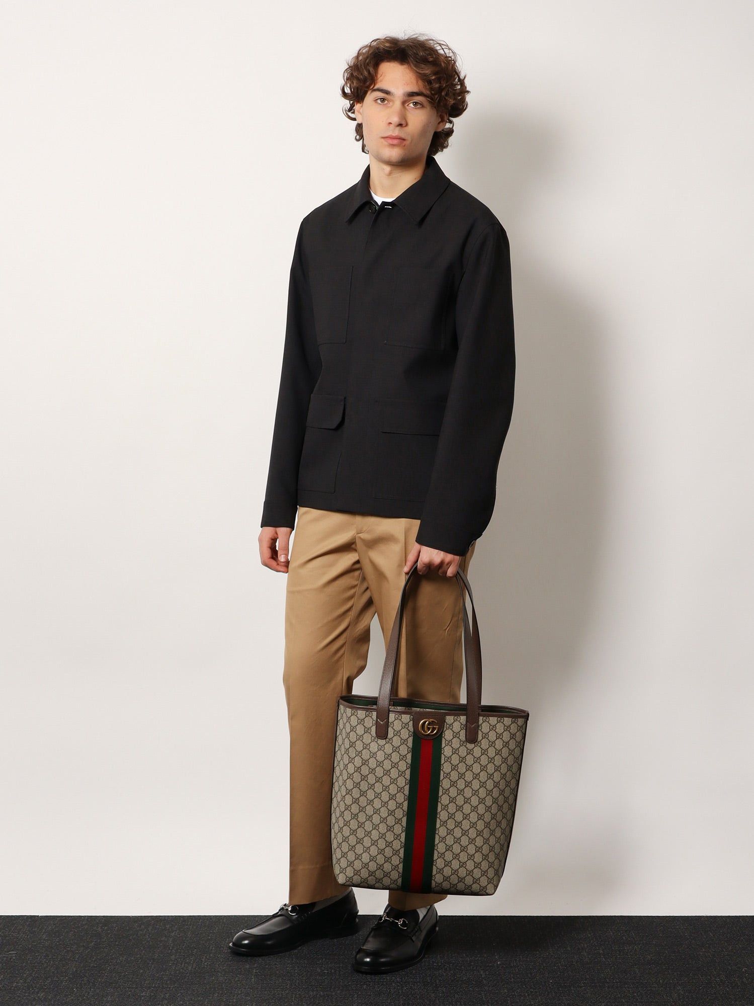 Gucci Gg Monogram Fabric Ophidia Shopping Bag Size ONE SIZE - 5 Thumbnail