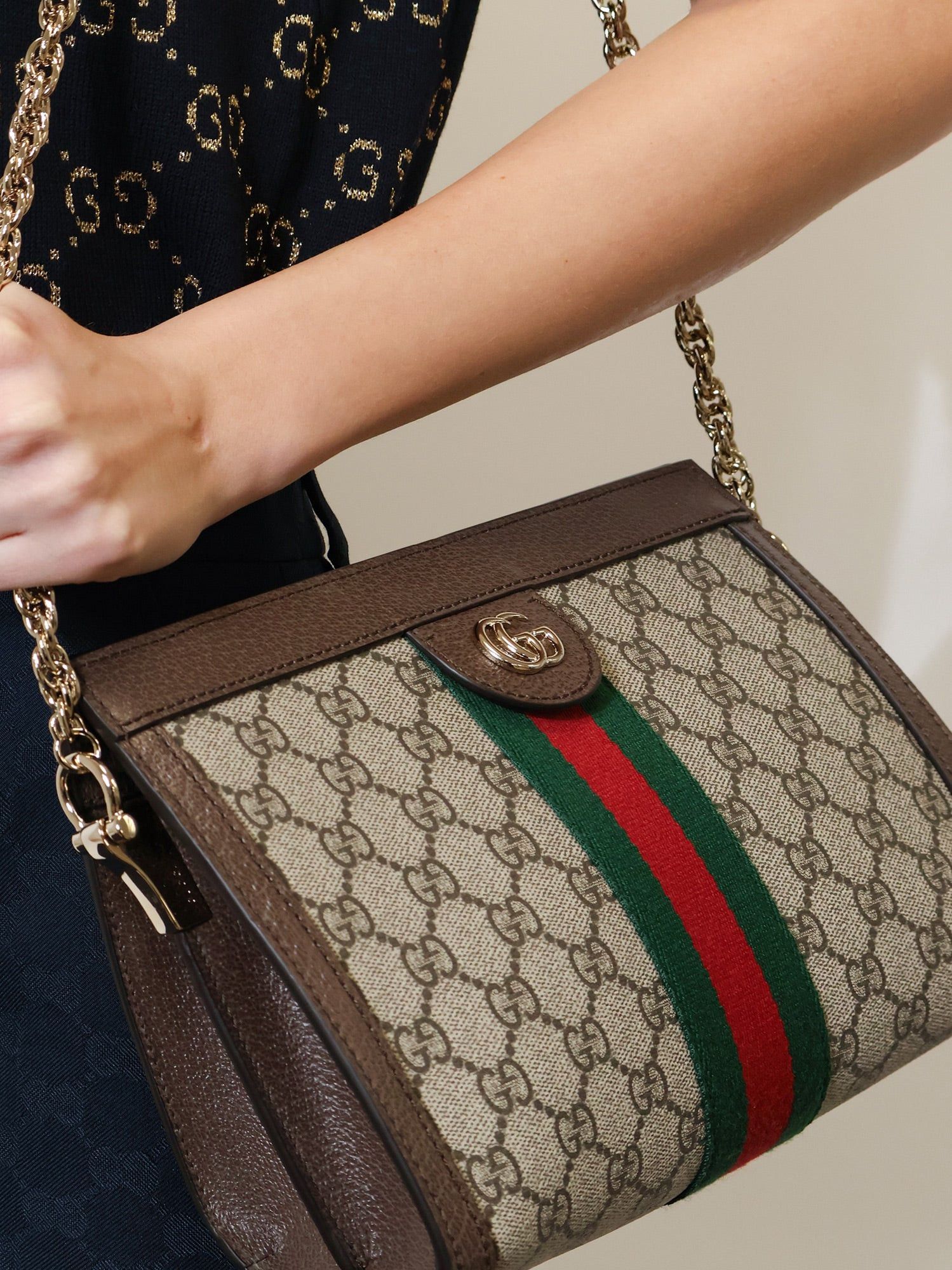 Gucci Coated Canvas Ophidia Shoulder Bag Size ONE SIZE - 5 Thumbnail